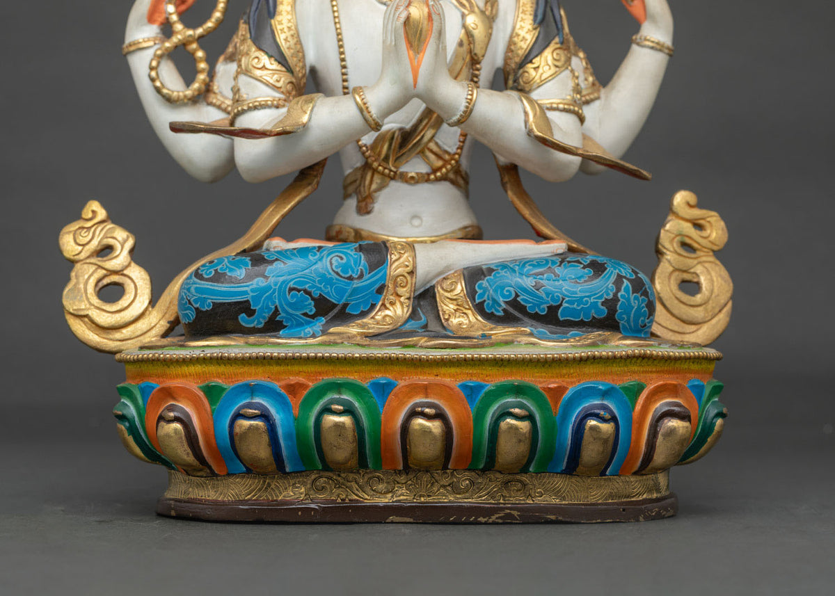 Color Chenrezig Statue | The Bodhisattva of Compassion