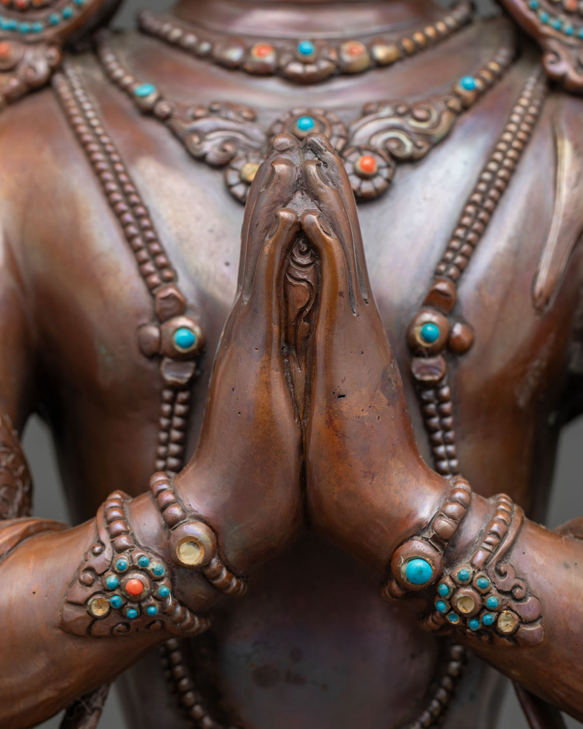 Chenrezig Statue | Traditional Copper Buddhist Sculpture