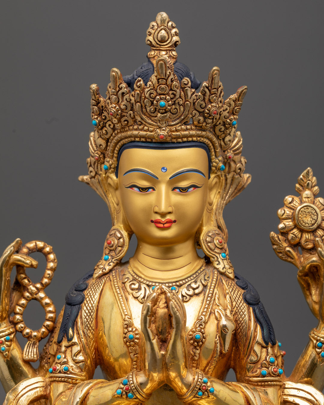 Sacred Chenrezig Statue | Artisan-Crafted Avalokiteshvara Home Decor
