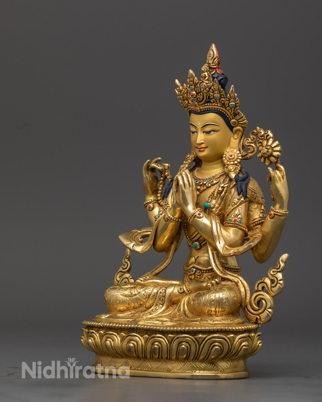 Chenrezig Avalokiteshvara Statue | Handmade Buddhist Deity