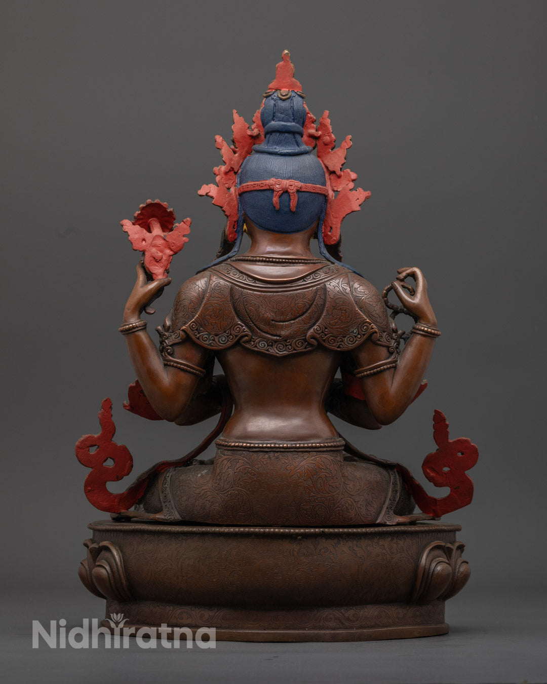 Handmade Chenrezig Statue | Tibetan Buddha of Compassion