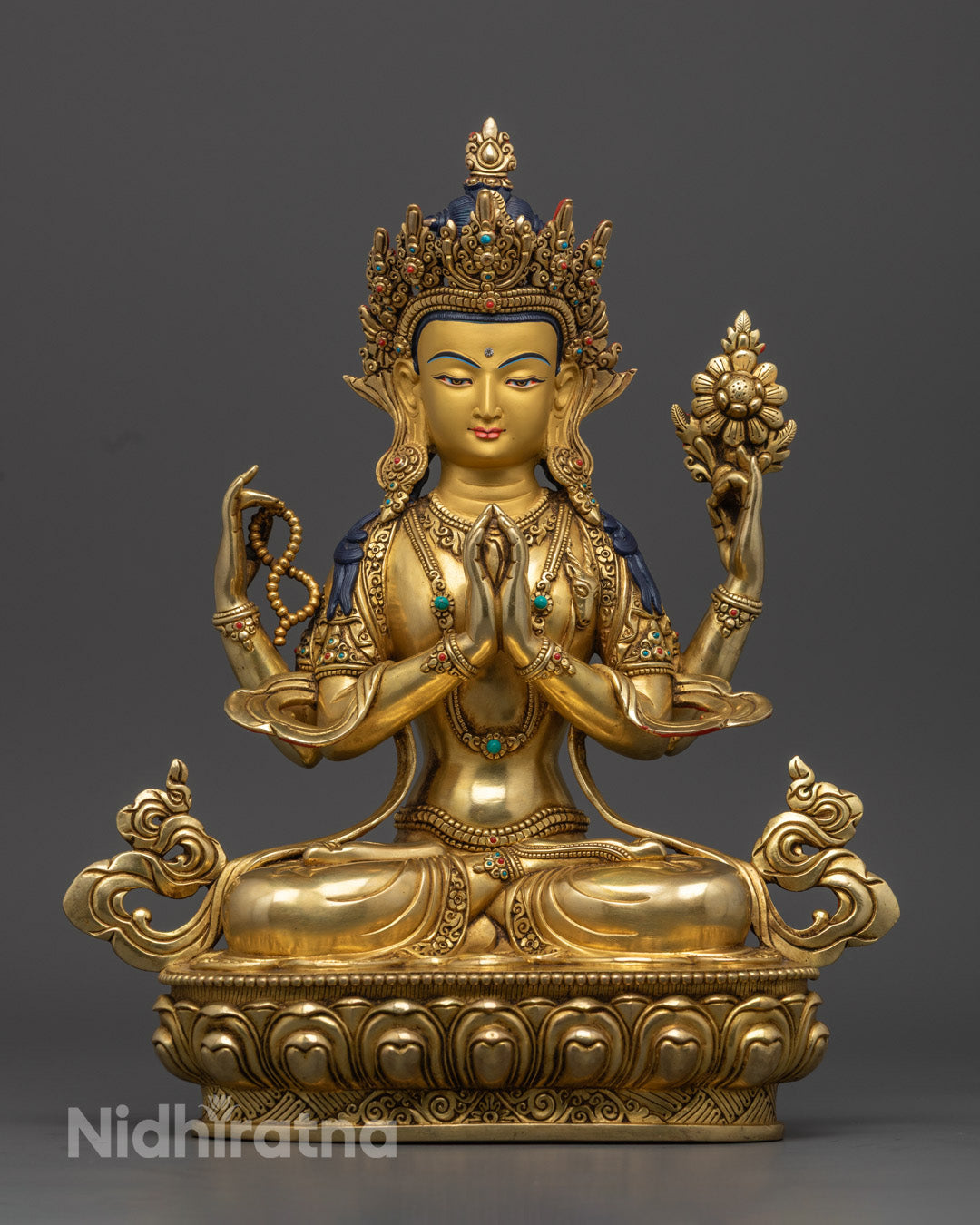 Chenrezig Statue | Handcrafted Tibetan Avalokiteshvara