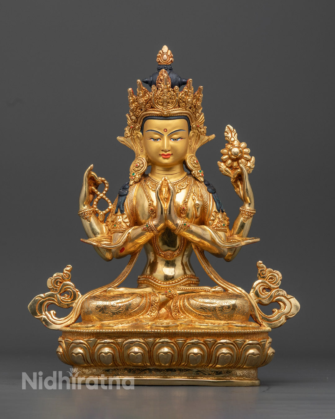 Chenrezig Statue | Handmade Tibetan Avalokiteshvara