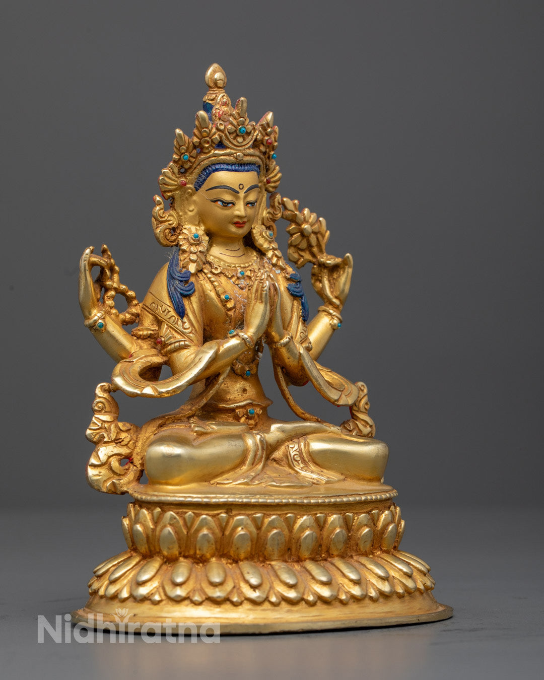 Chenrezig Statue | Traditional Tibetan Buddhist Sculpture