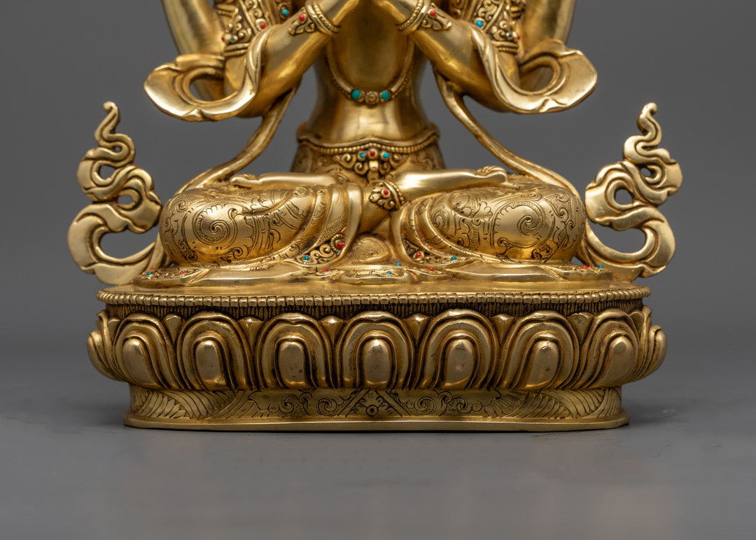 Tibetan Chenrezig Statue | Compassionate Bodhisattva Avalokiteshvara