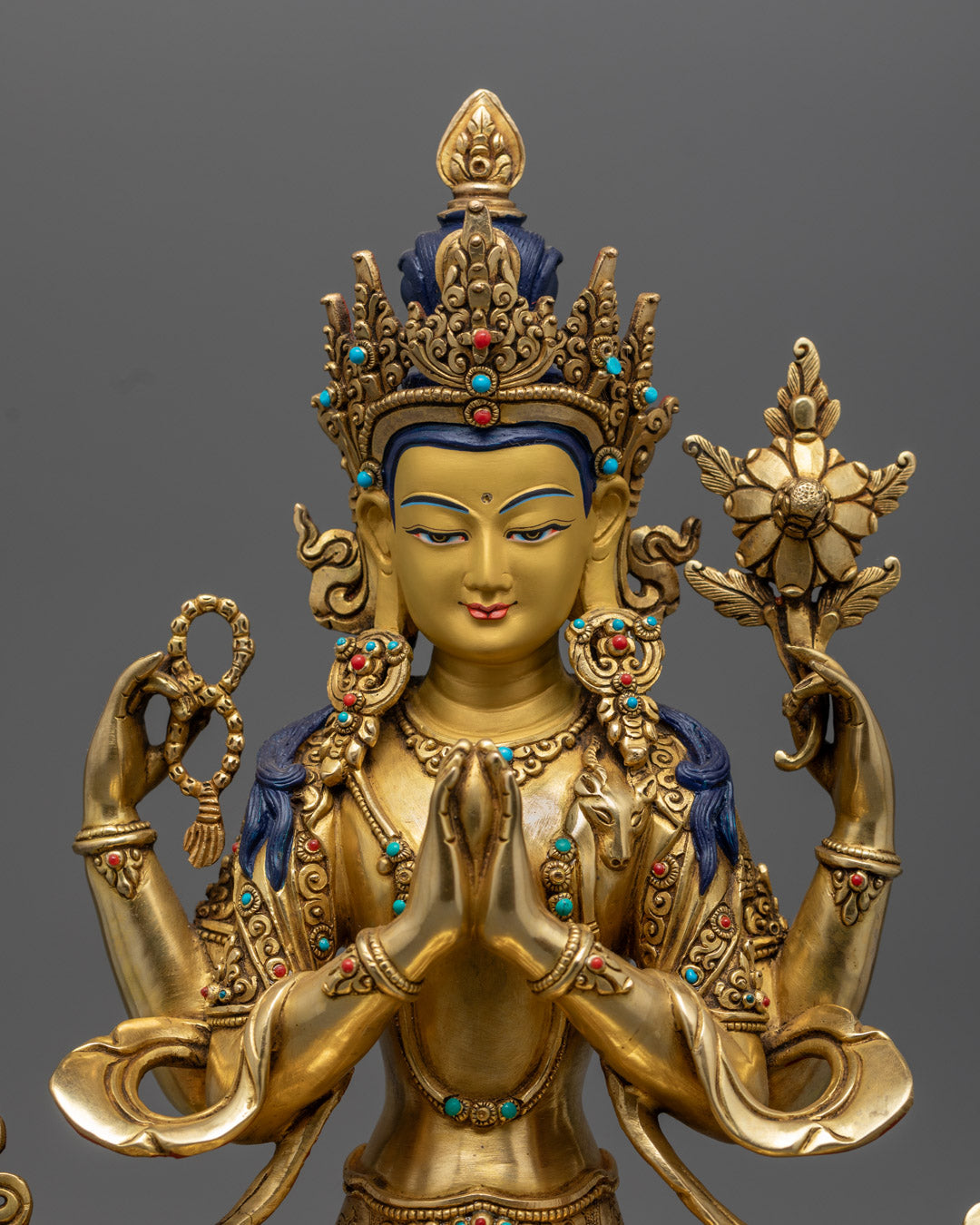 Tibetan Chenrezig Statue | Compassionate Bodhisattva Avalokiteshvara