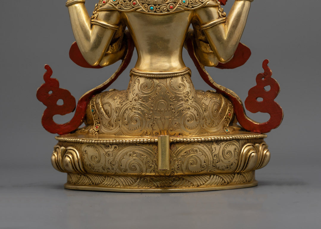 Tibetan Chenrezig Statue | Compassionate Bodhisattva Avalokiteshvara