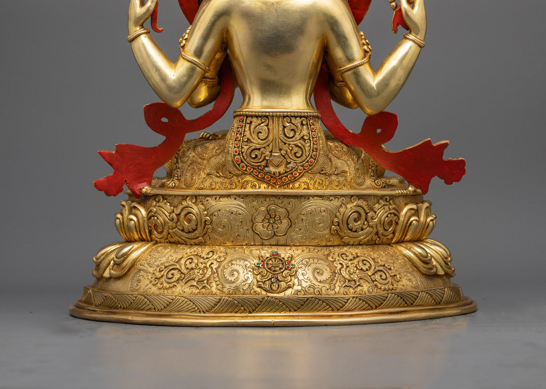Tibetan Chenrezig Lokeshvara Statue