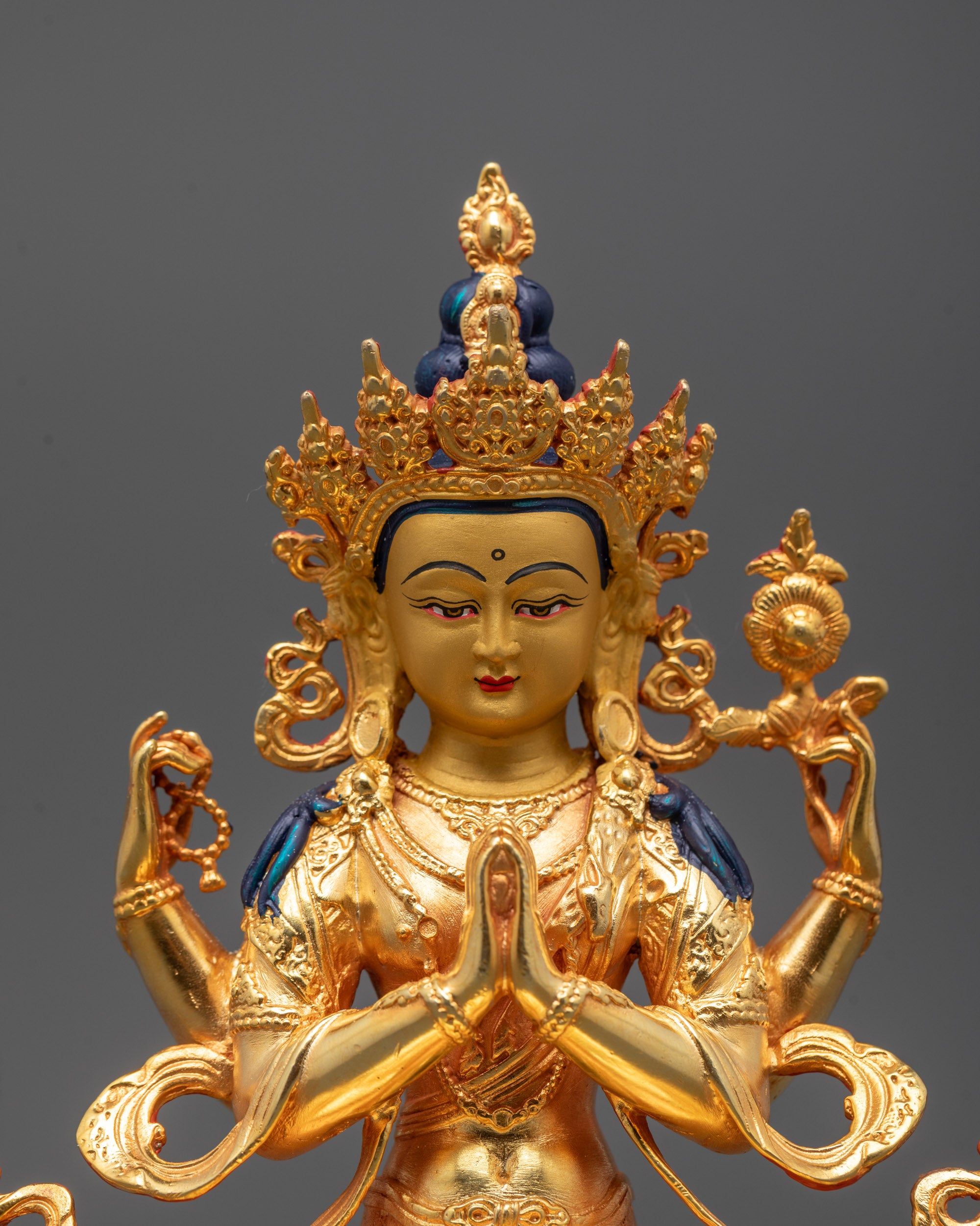 Machine-Made Chenrezig Statue | Art from Nepal