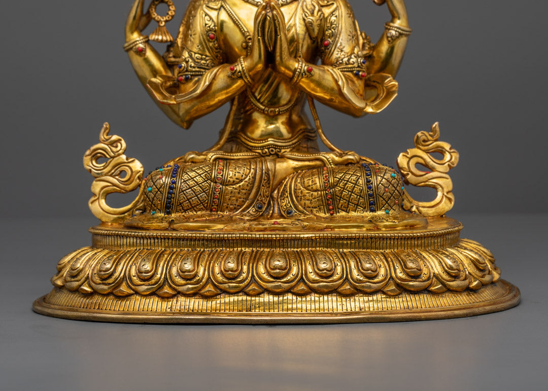 Chenrezig Statue | Four Arm Chenrezig Lokeshvara