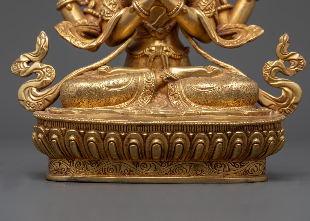 Hand Crafted Avalokiteshvara Sculpture | Chenrezig in Tibetan
