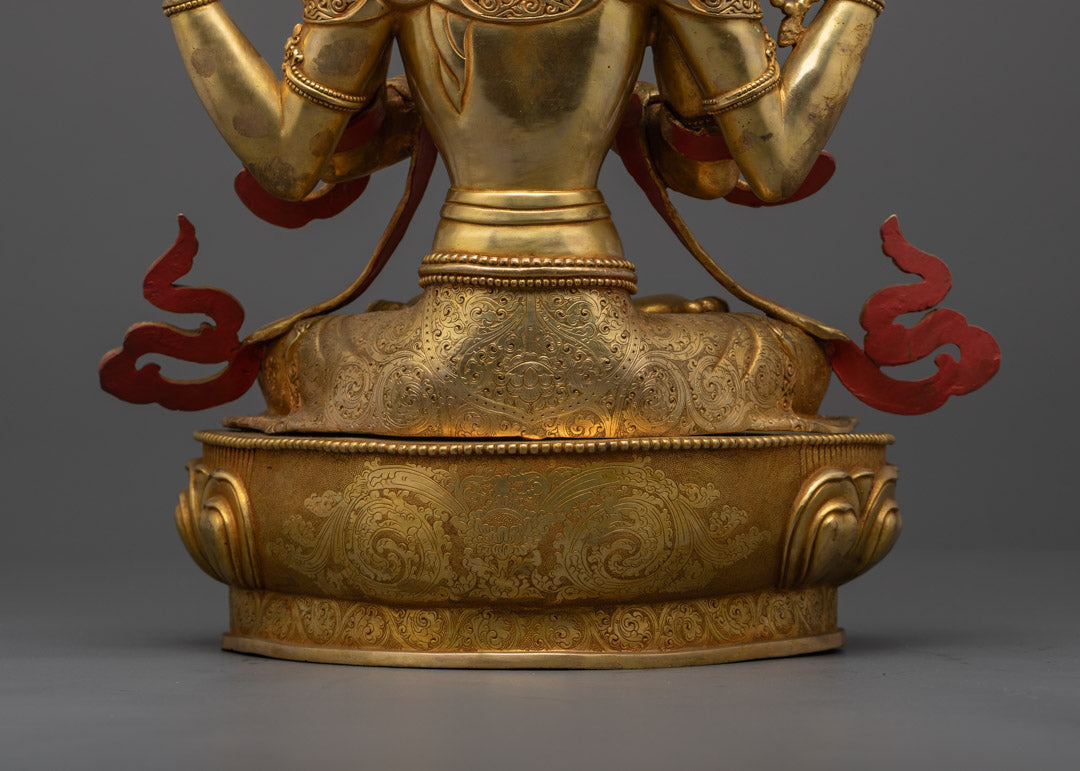 Handmade Chenrezig Sculpture | Buddha Sculpture for Spiritual Growth