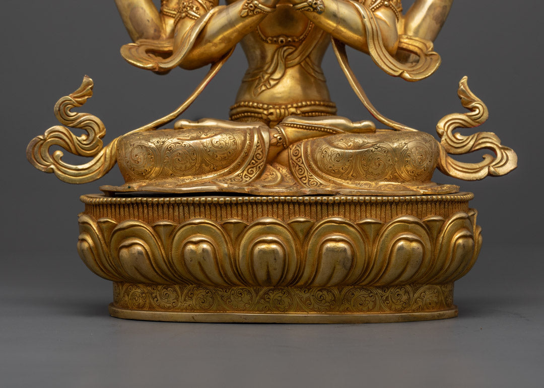 Handmade Chenrezig Sculpture | Buddha Sculpture for Spiritual Growth