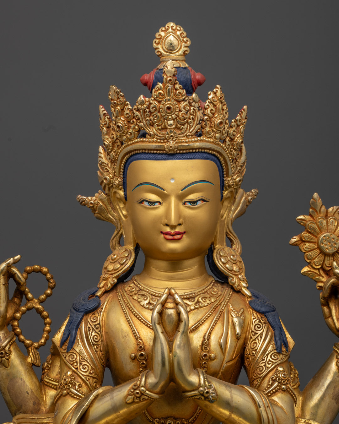 Handmade Chenrezig Sculpture | Buddha Sculpture for Spiritual Growth