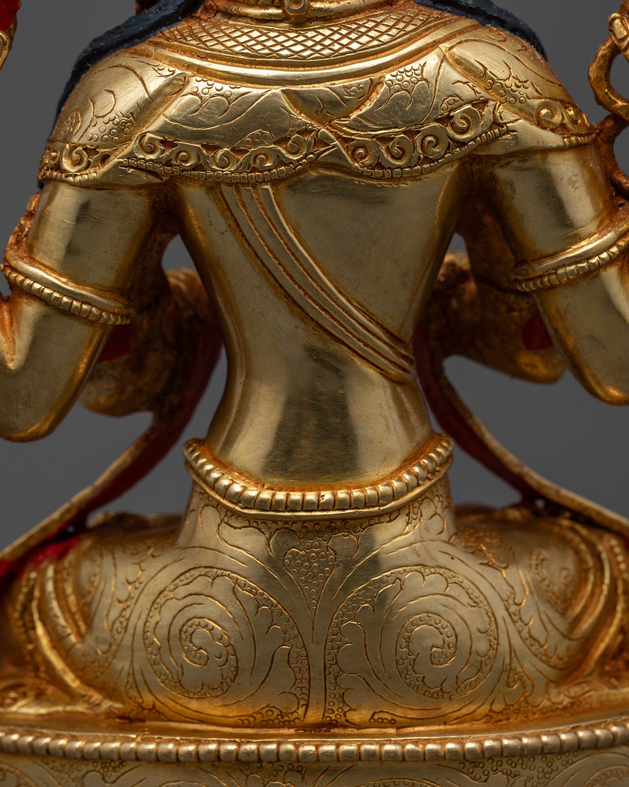 Four-Armed Chenrezig Statue | Artisan Carved Buddhist Protector