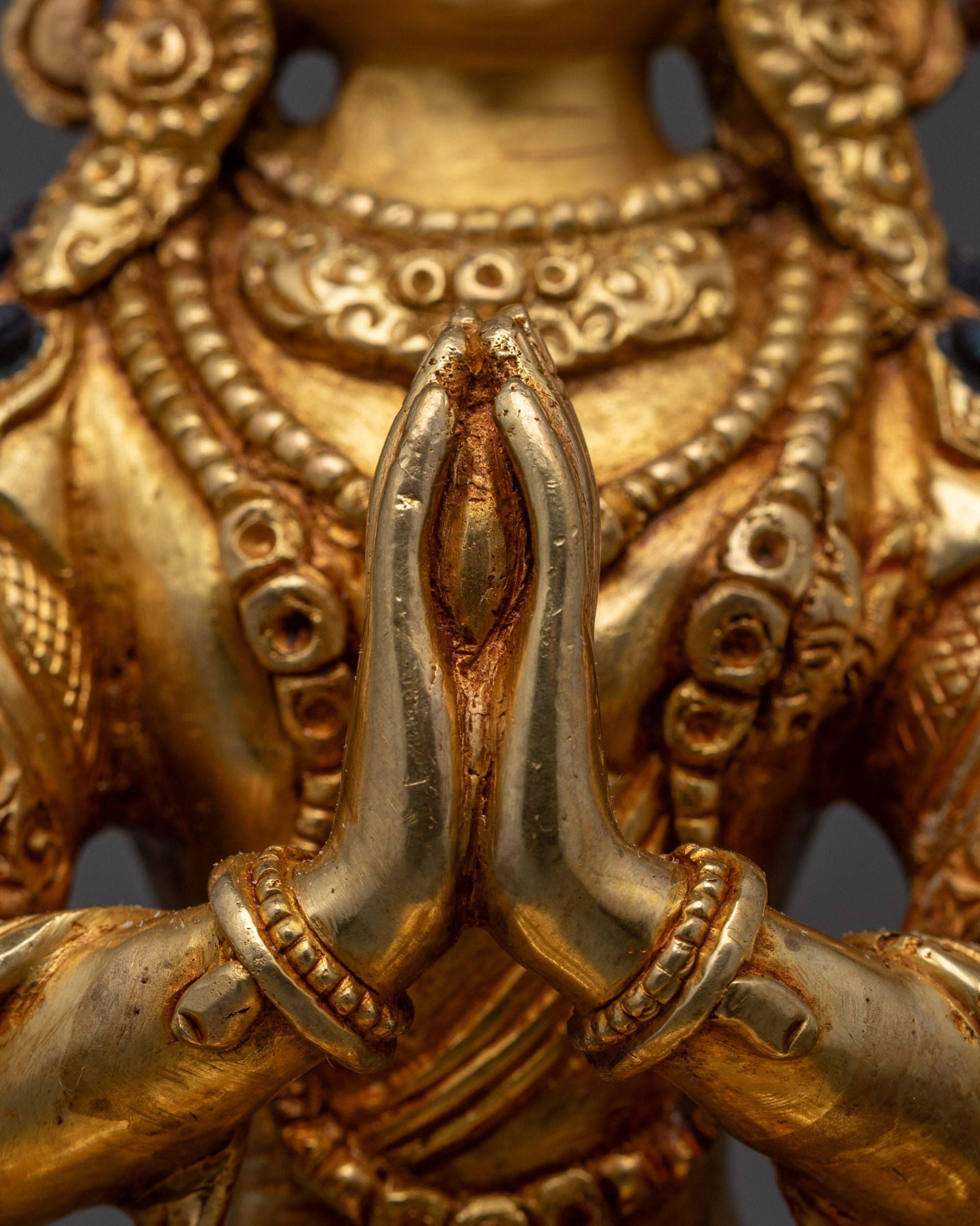 Four-Armed Chenrezig Statue | Artisan Carved Buddhist Protector