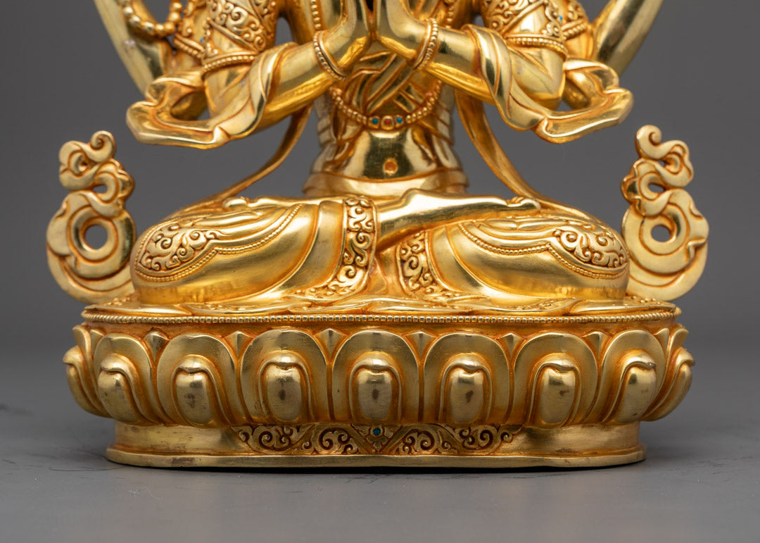 Chenrezig Statue | Authentic Tibetan Handmade Statue