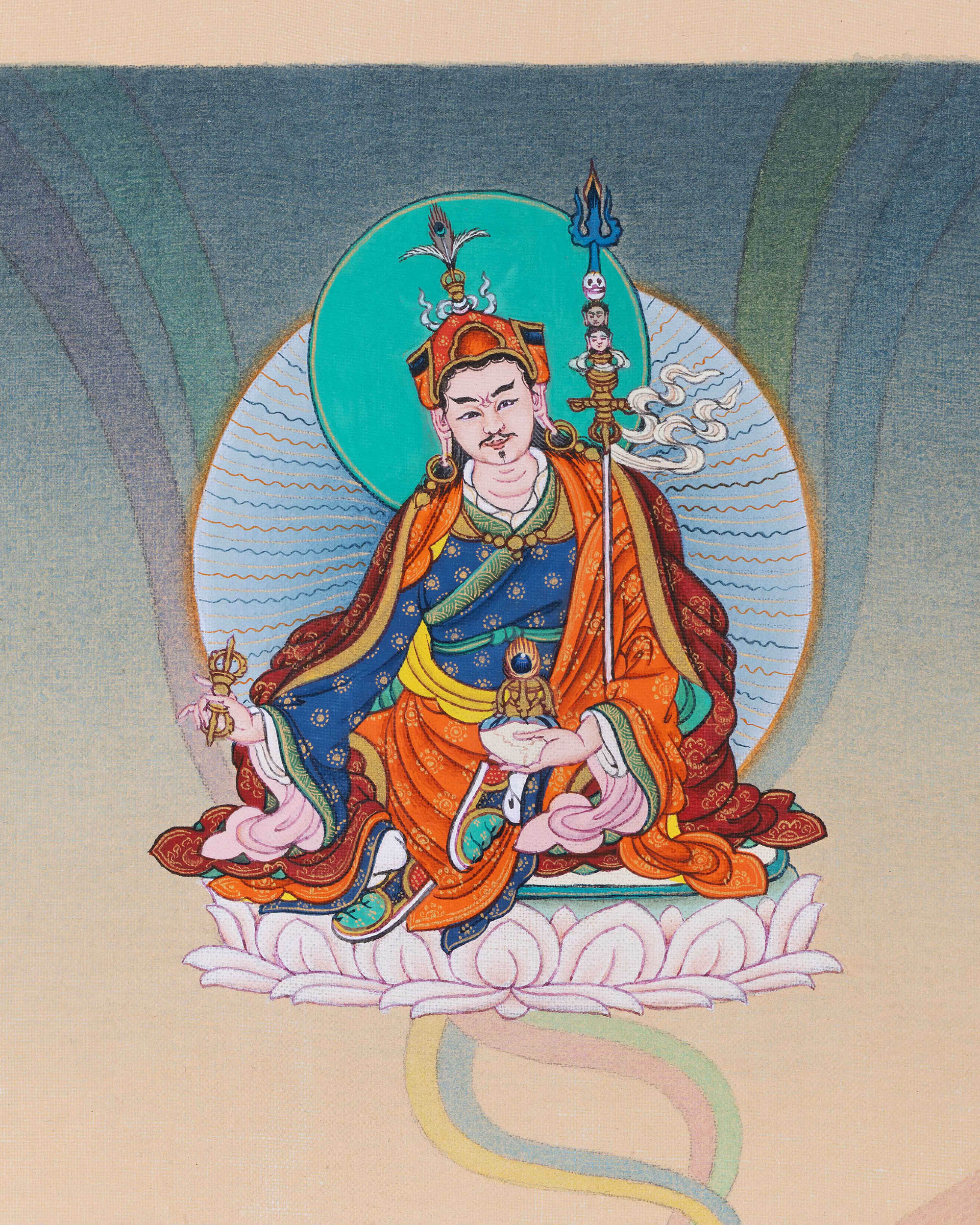 Chenrezig Thangka Print | High-Quality Inspiring Buddhist Wall Art