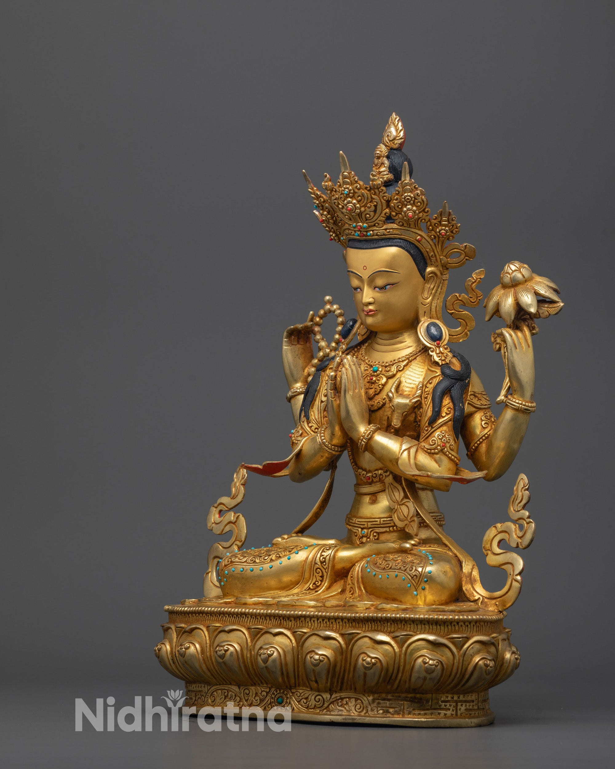 Four-Armed Chenrezig Statue | Protector of All Beings