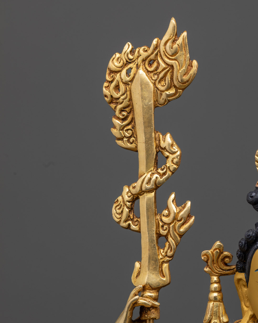 24K Gold Gilded Goddess Chundi Statue