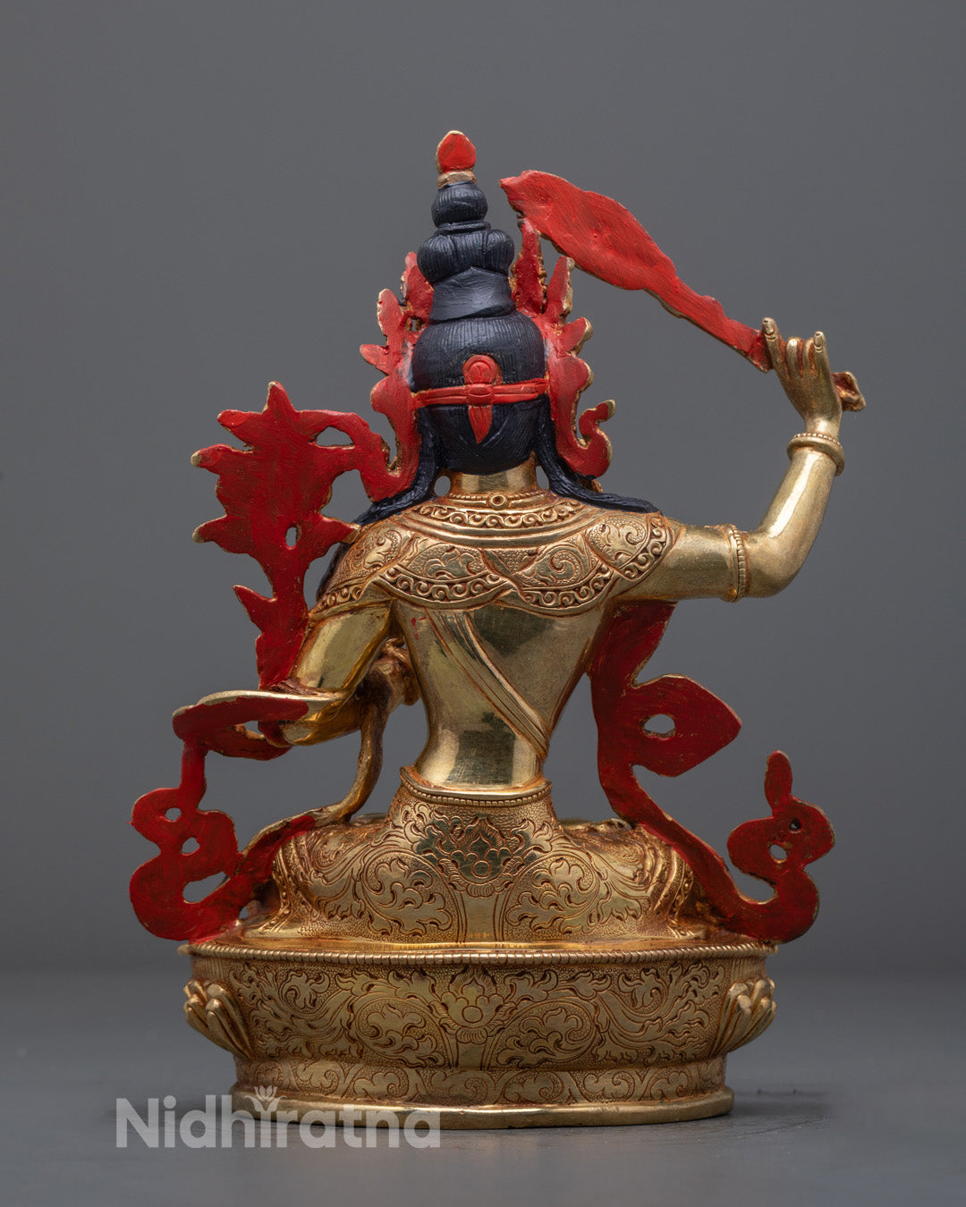 Manjushri's Serene Face – Nepalese Lost Wax Method Buddhist Sculpture