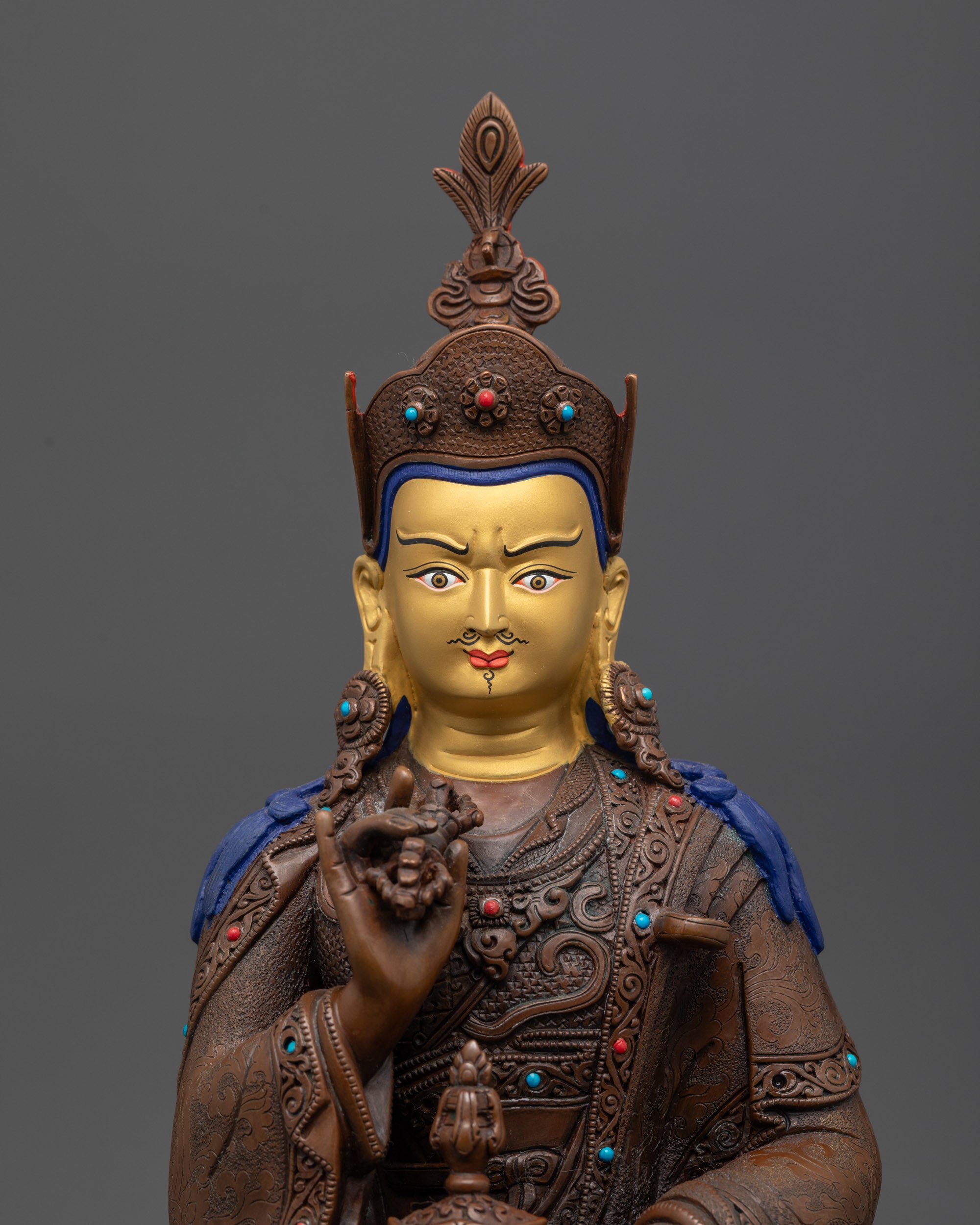 detailed handcrafted Tibetan Buddhist figure