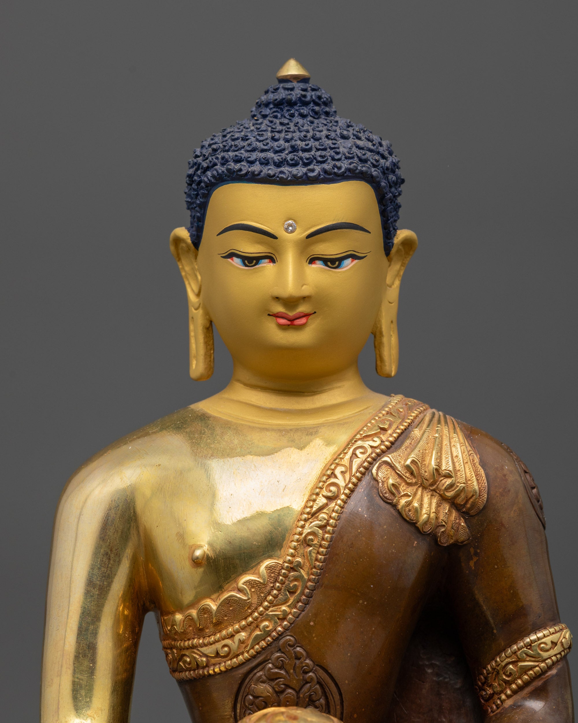 detailed copper handcrafted statue