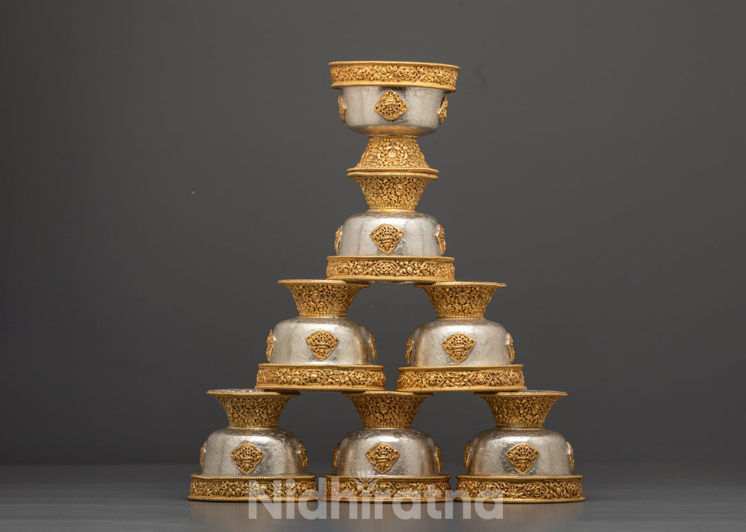 Buddhist Offering Bowls Set