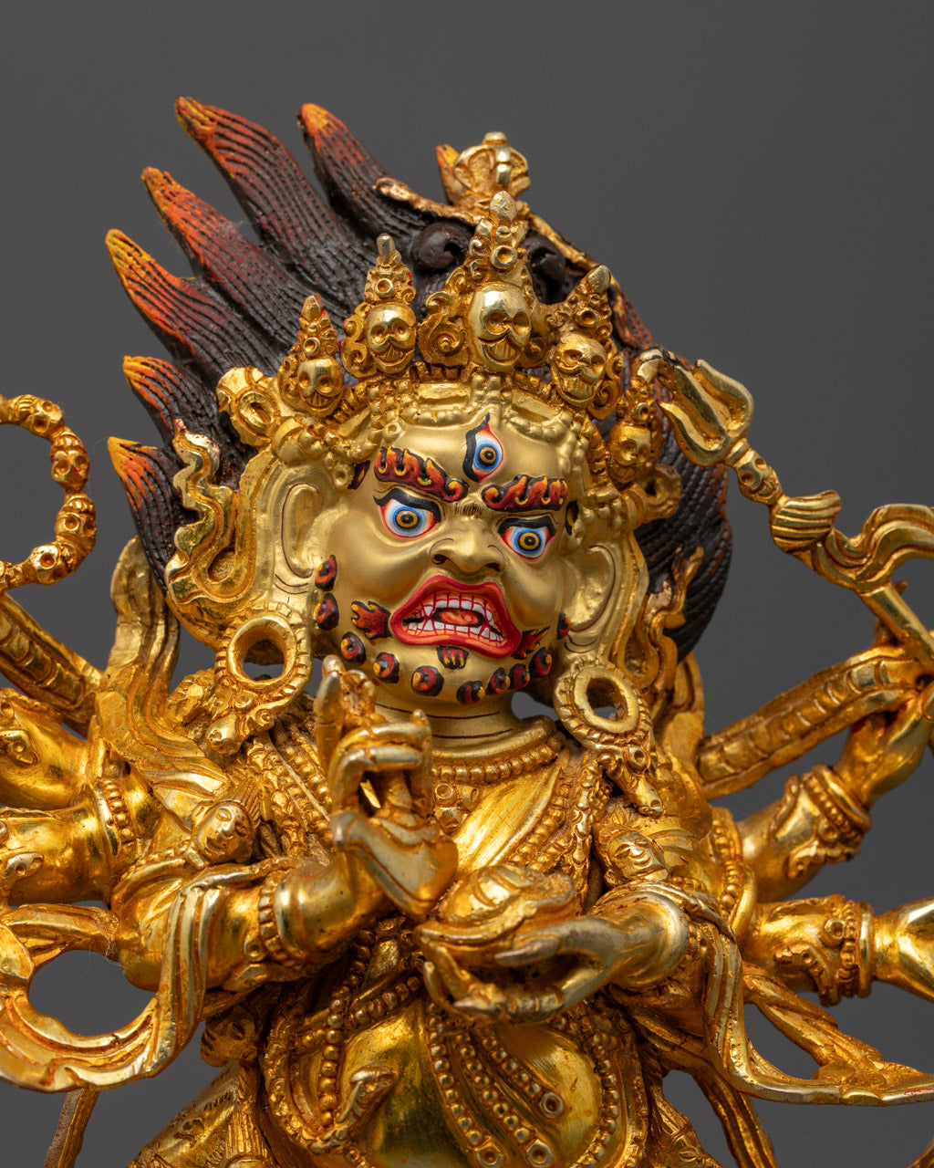 Shadbhuja Mahakala | Traditional Buddhist Statue