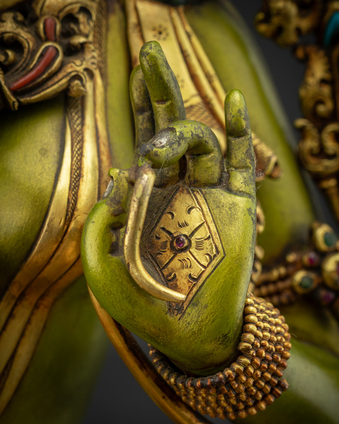 Timeless Masterpiece Green Tara Statue | Traditional Rare Piece