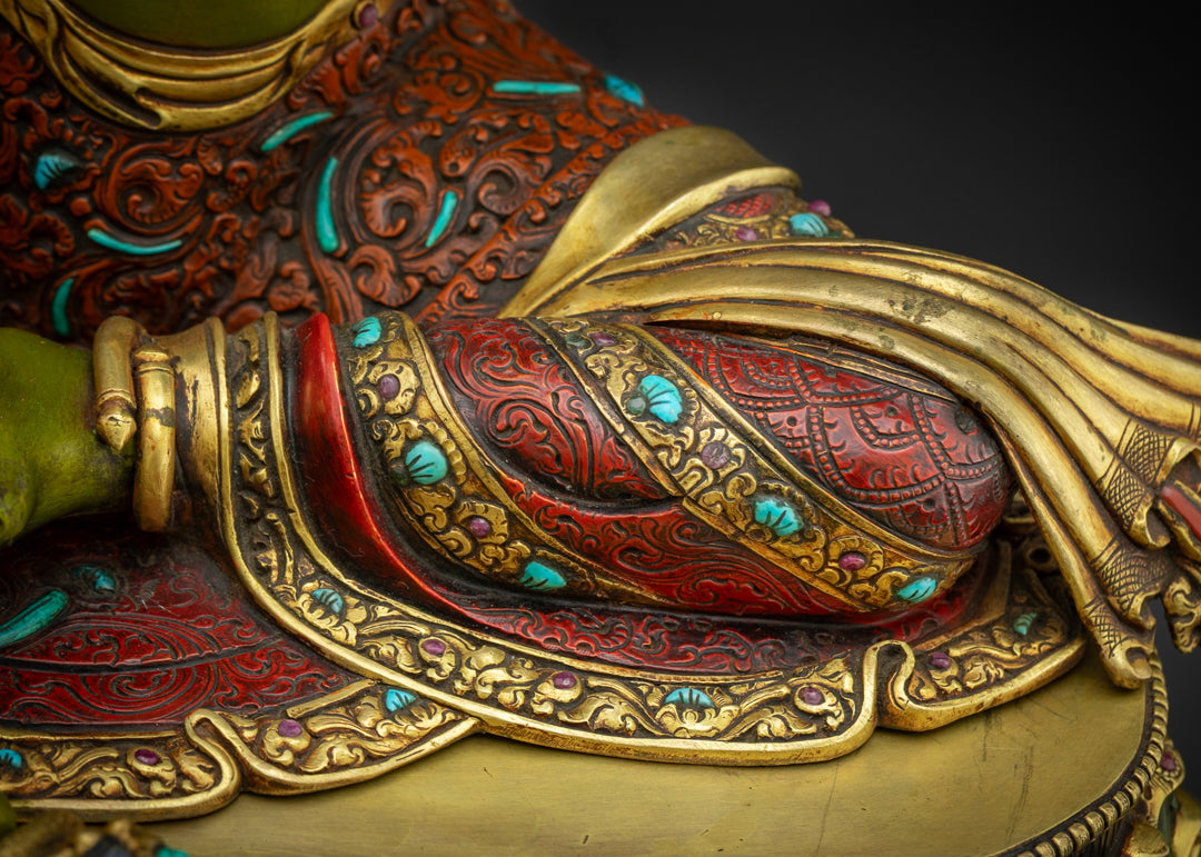 Timeless Masterpiece Green Tara Statue | Traditional Rare Piece