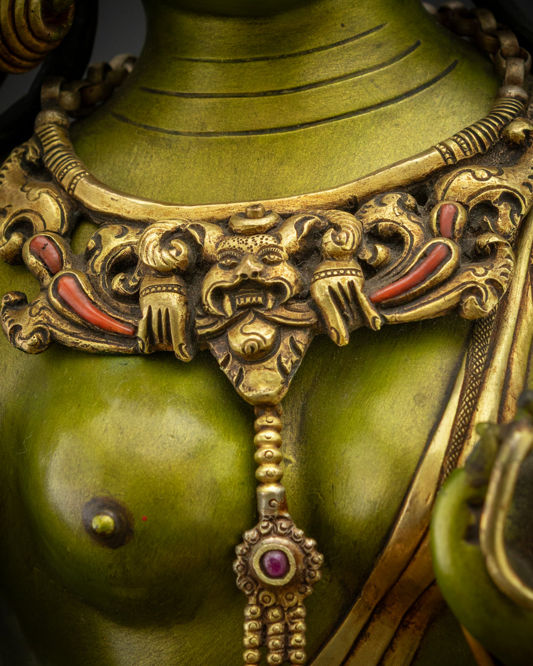 Timeless Masterpiece Green Tara Statue | Traditional Rare Piece