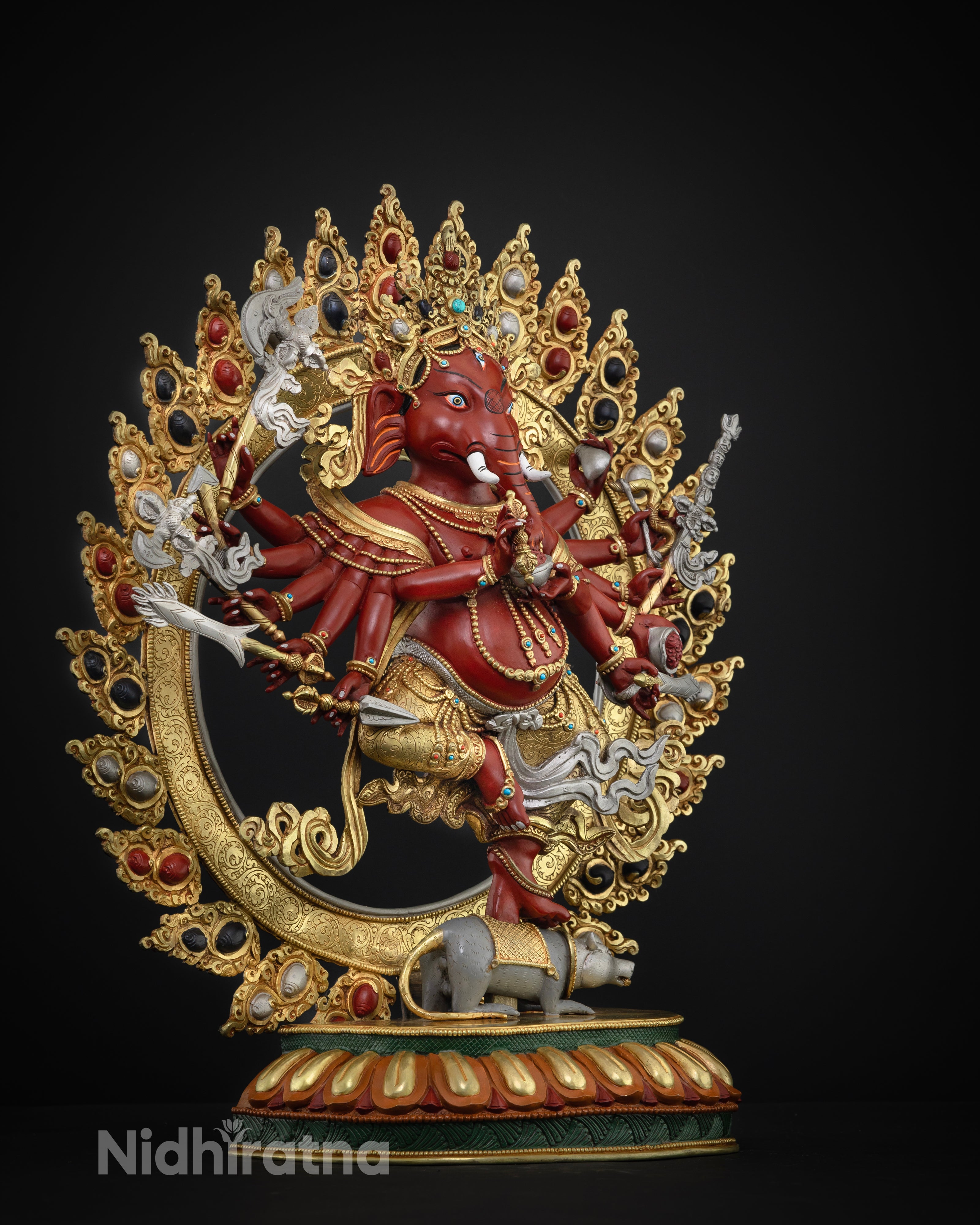 Copper Ganesha Statue 