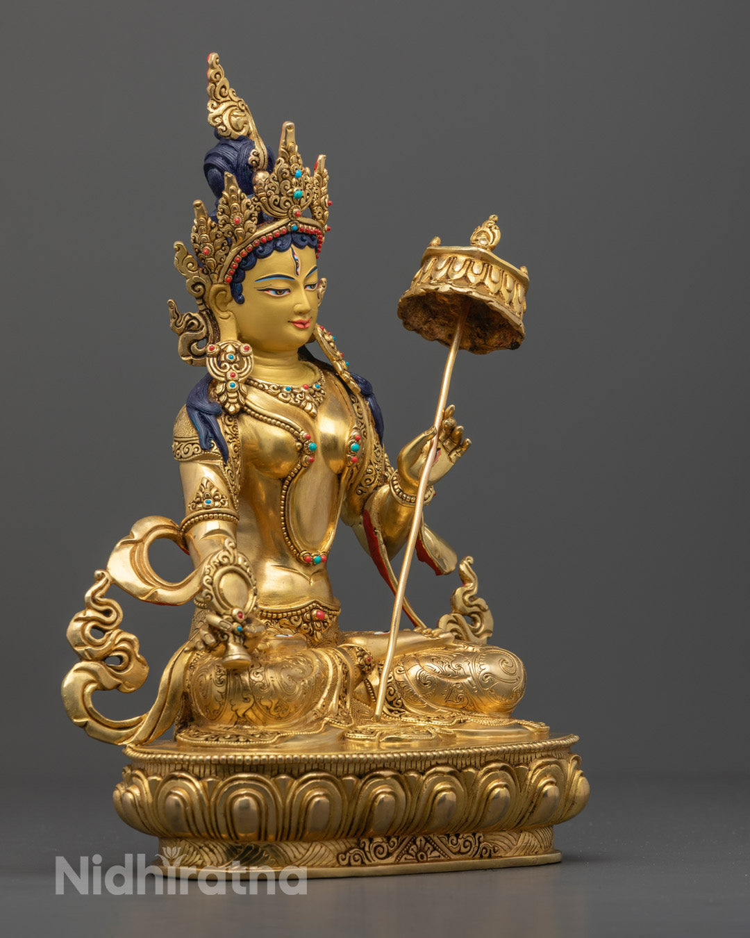 Handcrafted Dukar Sitatapatra Statue | Dukar Statue | Umbrella Goddess