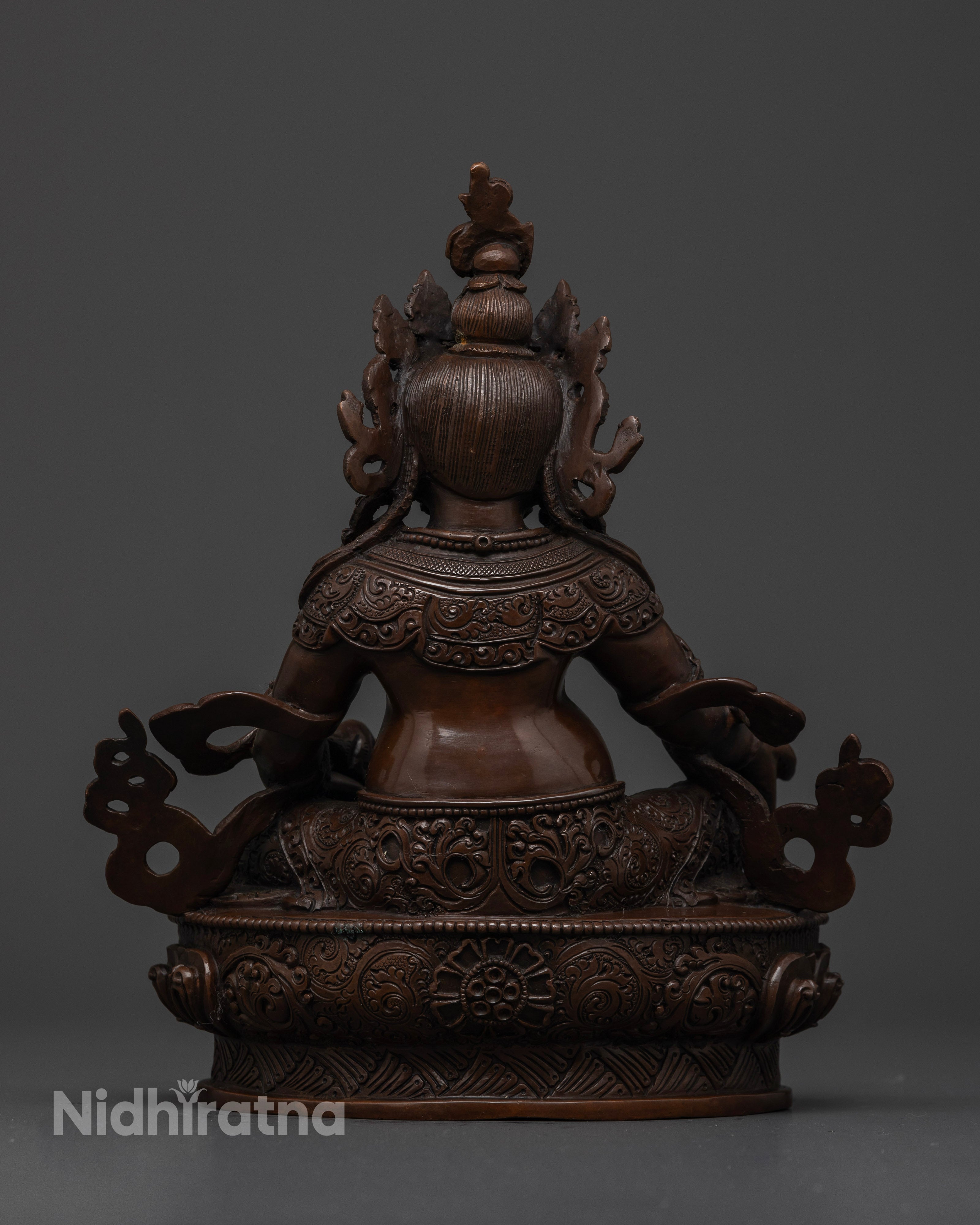 Full Oxidized Zambhala Statue: A Symbol of Wealth