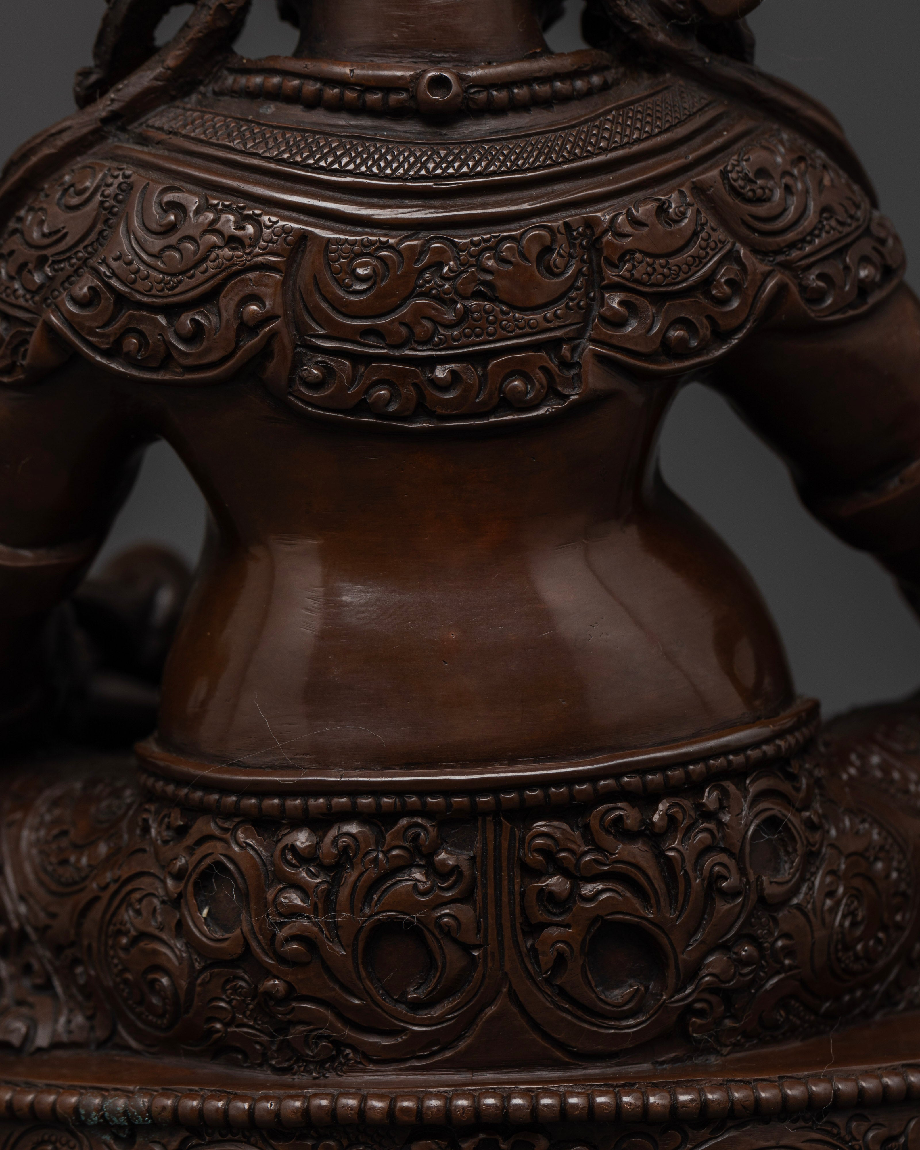 Full Oxidized Zambhala Statue: A Symbol of Wealth