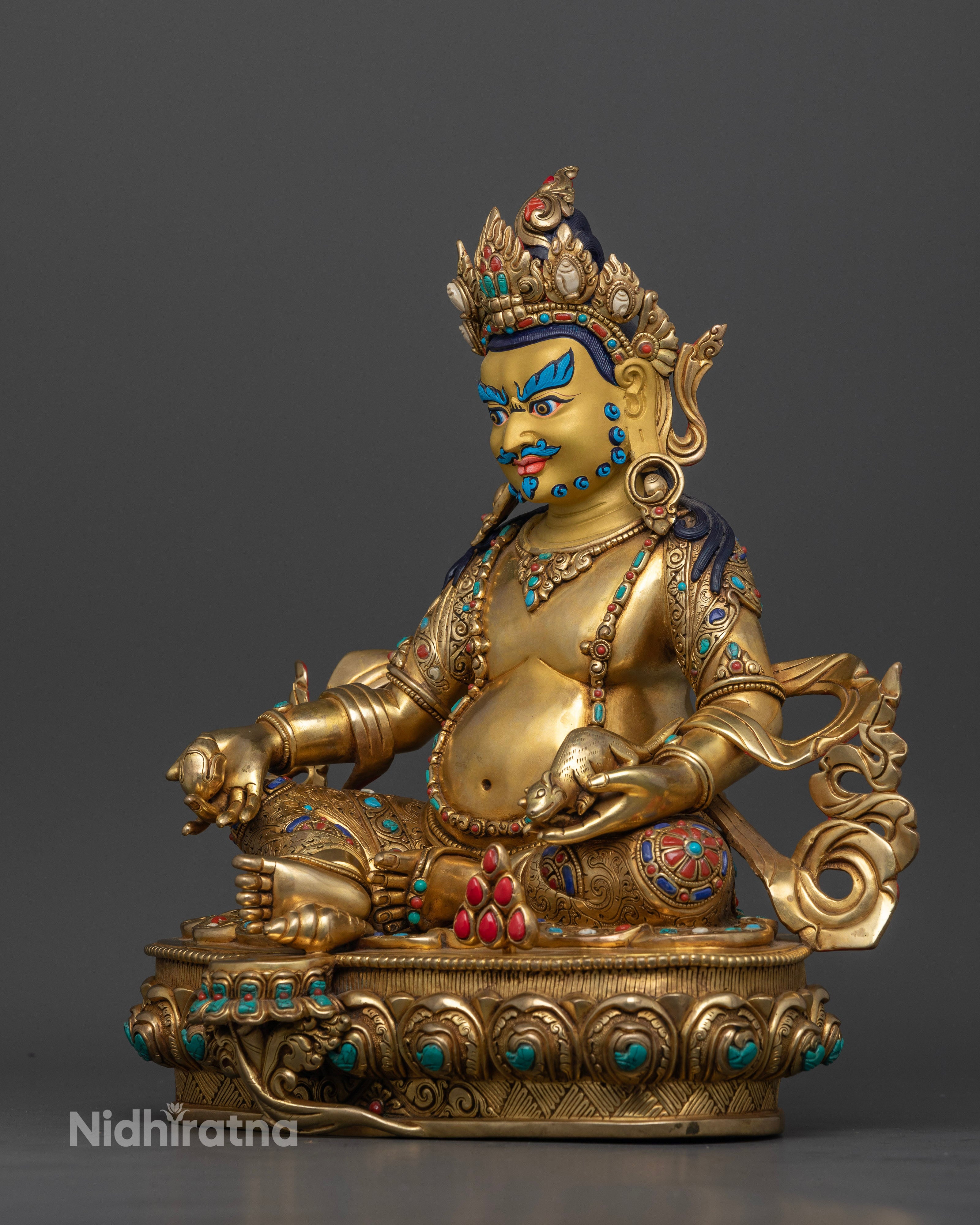 Wealth Deity Dzambhala Statue: For Prosperity & Spiritual Abundance