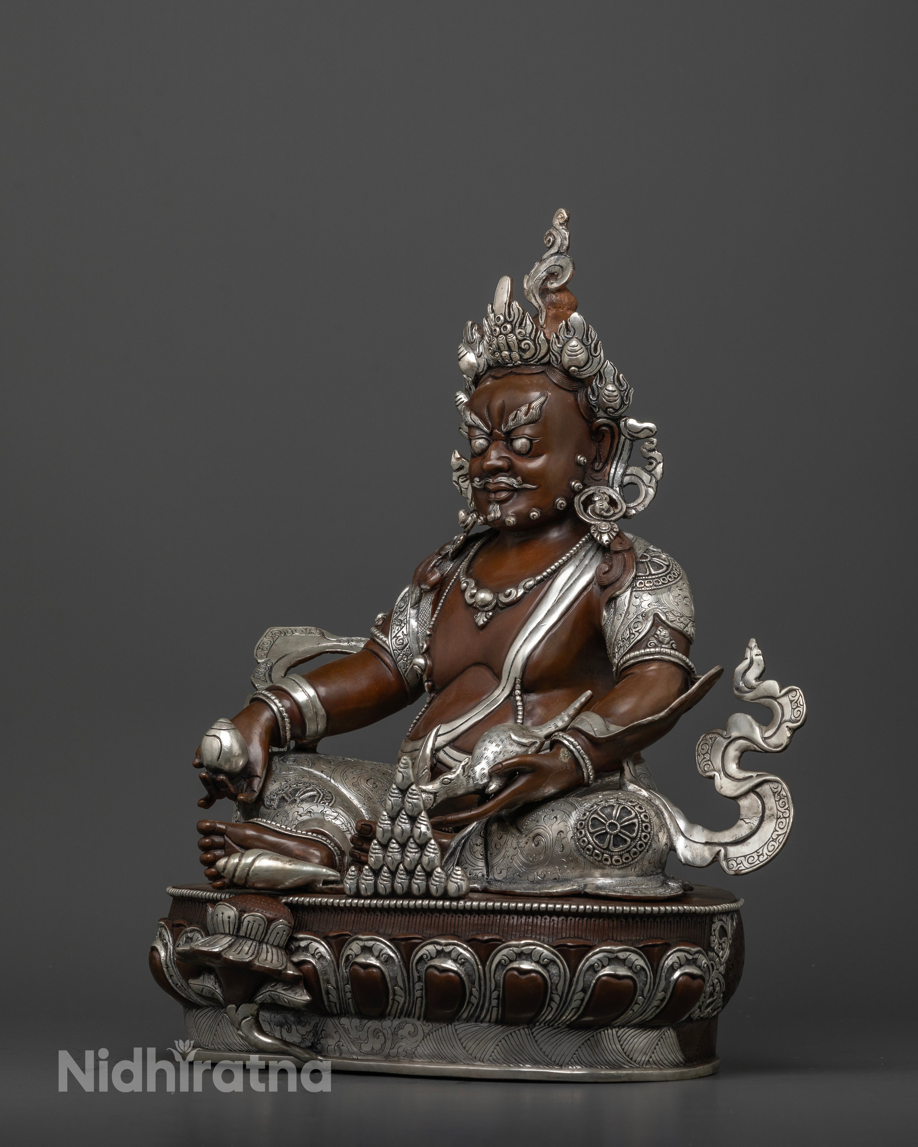 Celestial Wealth: The Oxidized Dzambhala Icon