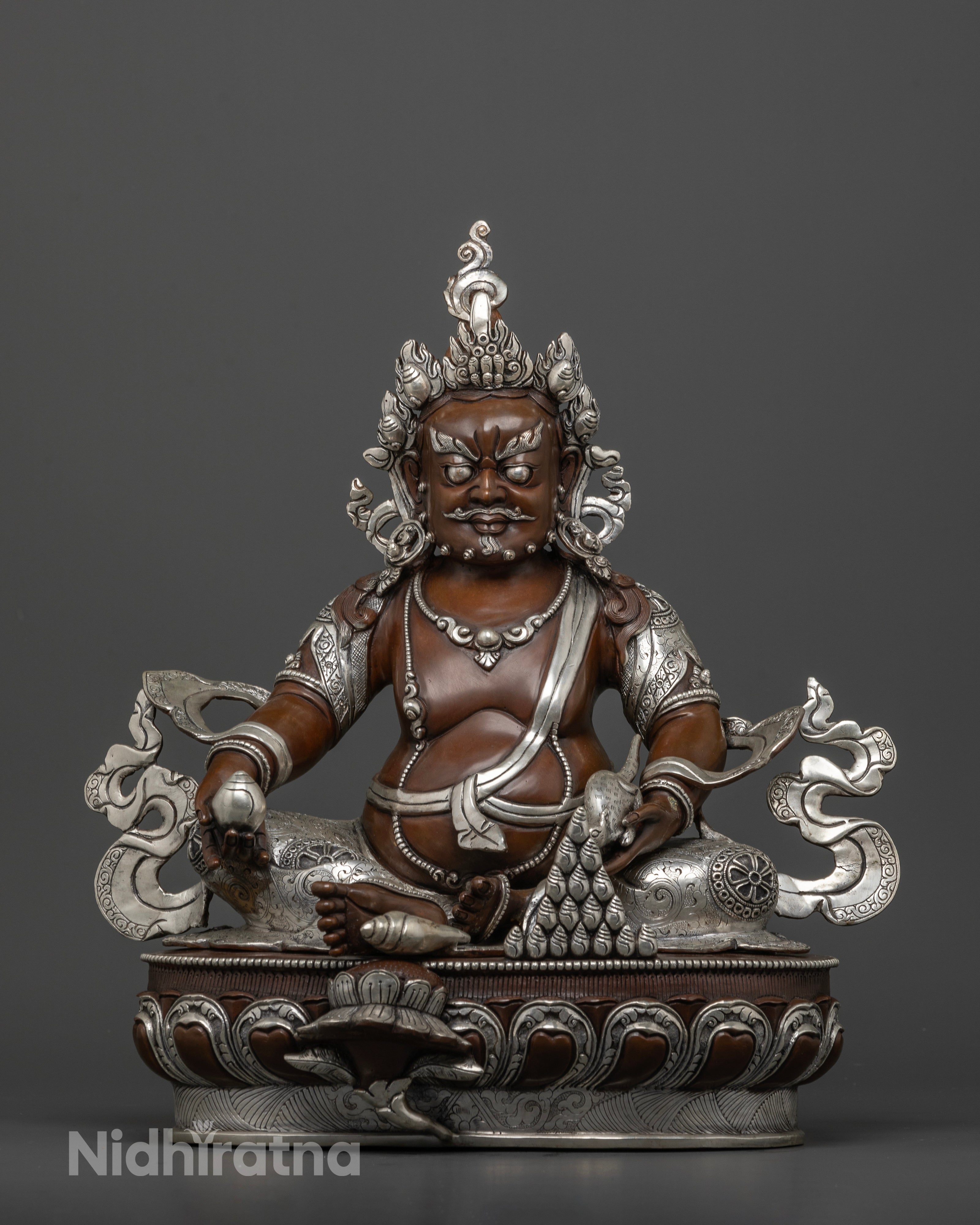 Celestial Wealth: The Oxidized Dzambhala Icon