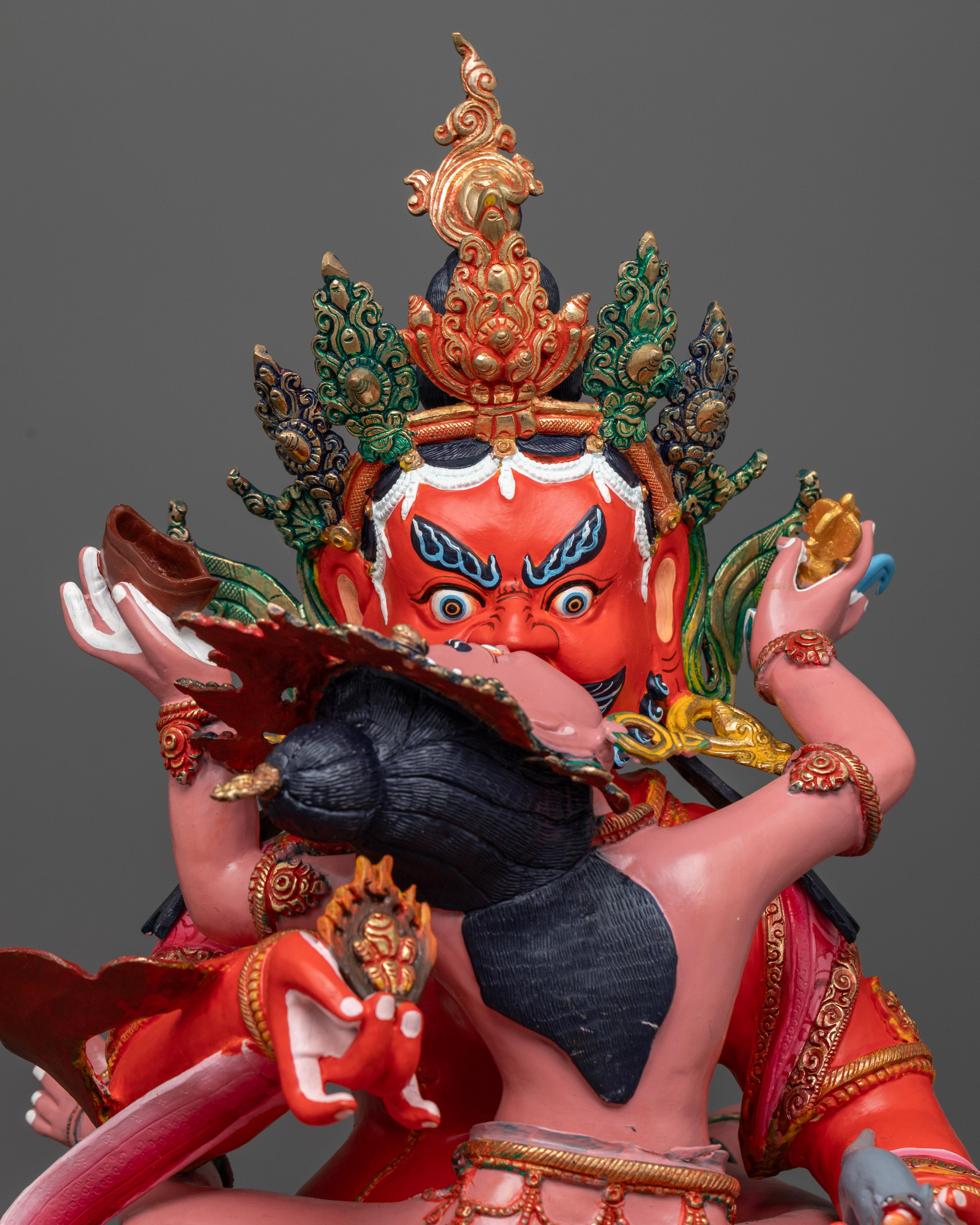 Red Dzambhala Statues: Bring Prosperity to Your Space