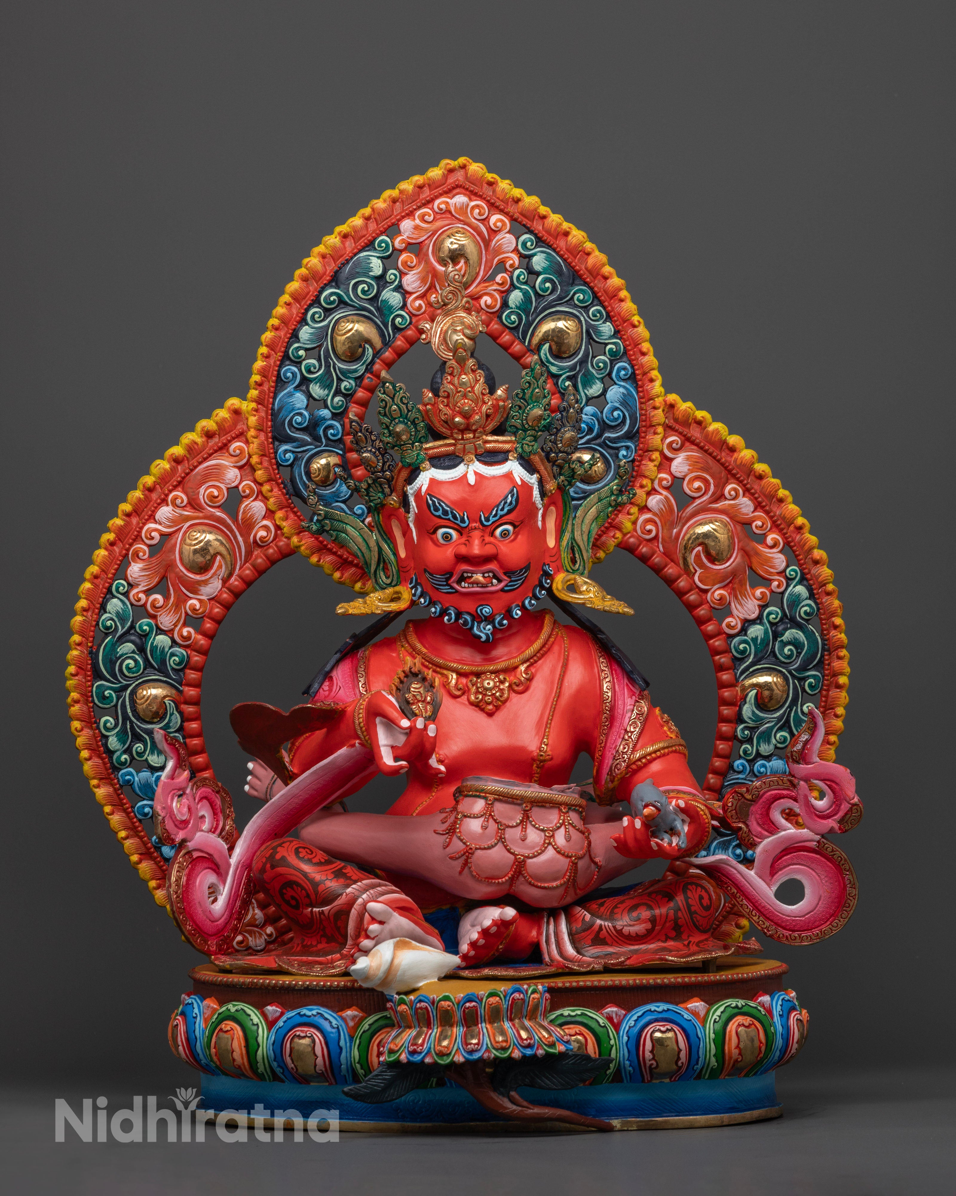 Red Dzambhala Statues: Bring Prosperity to Your Space