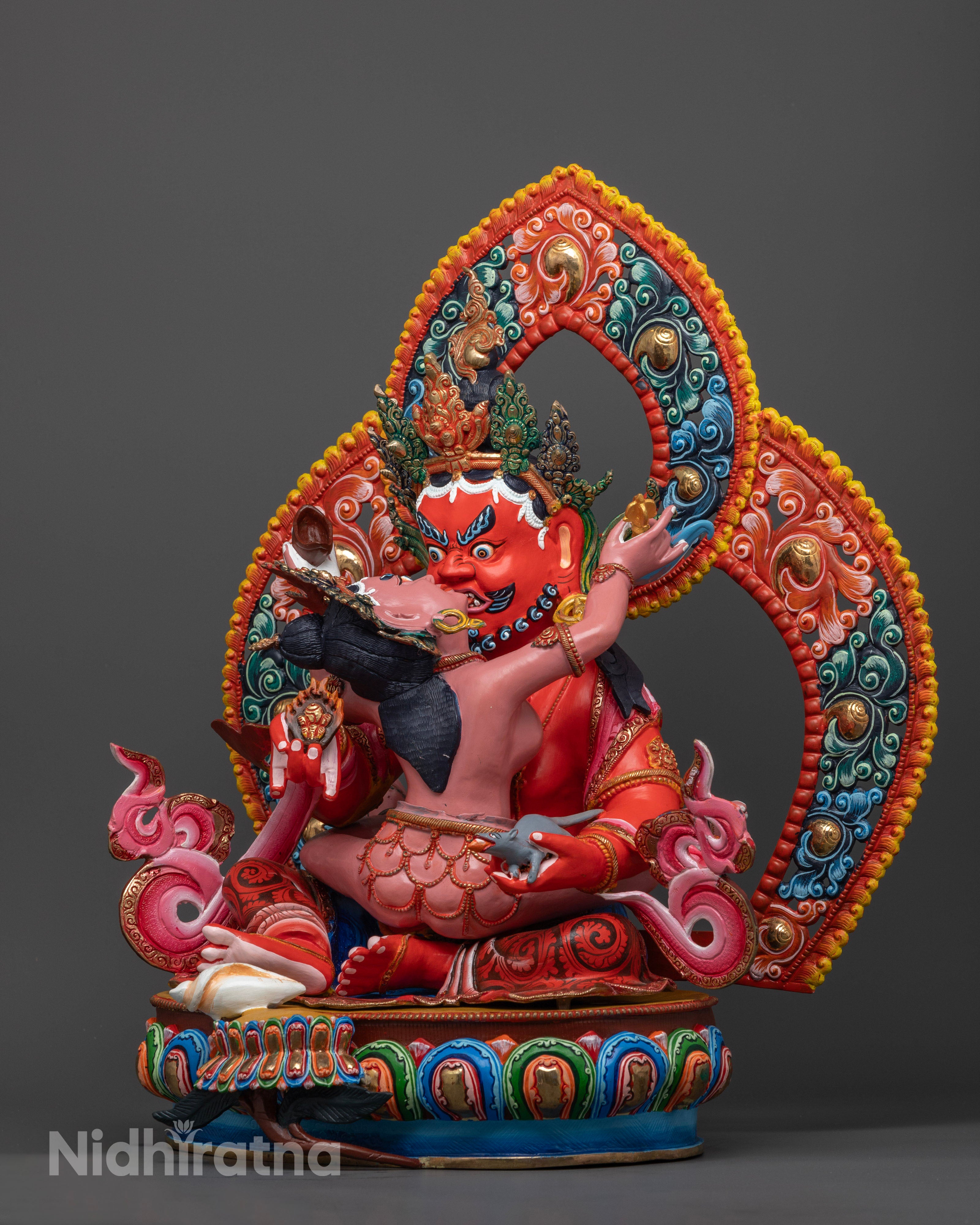 Red Dzambhala Statues: Bring Prosperity to Your Space