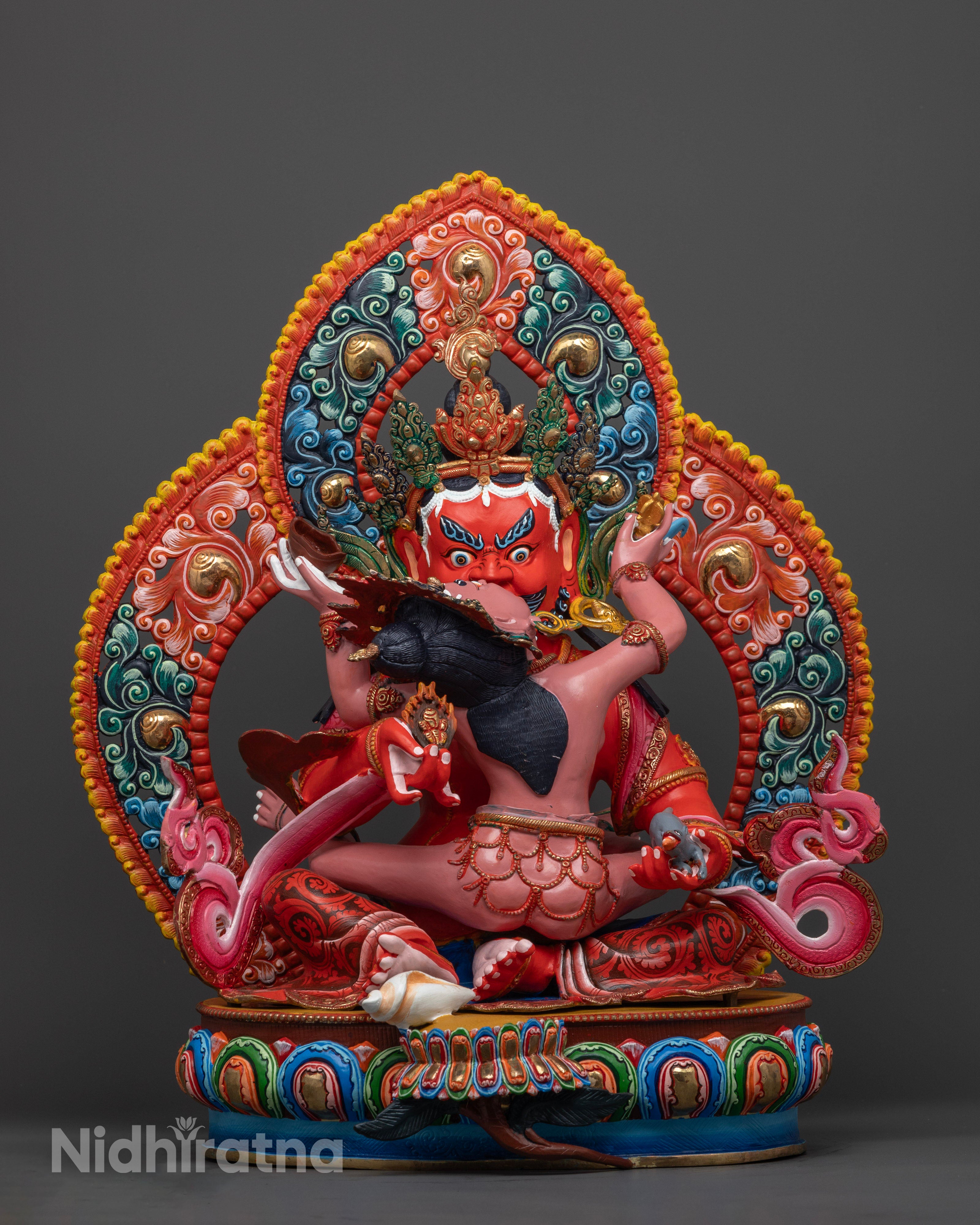 Red Dzambhala Statues: Bring Prosperity to Your Space