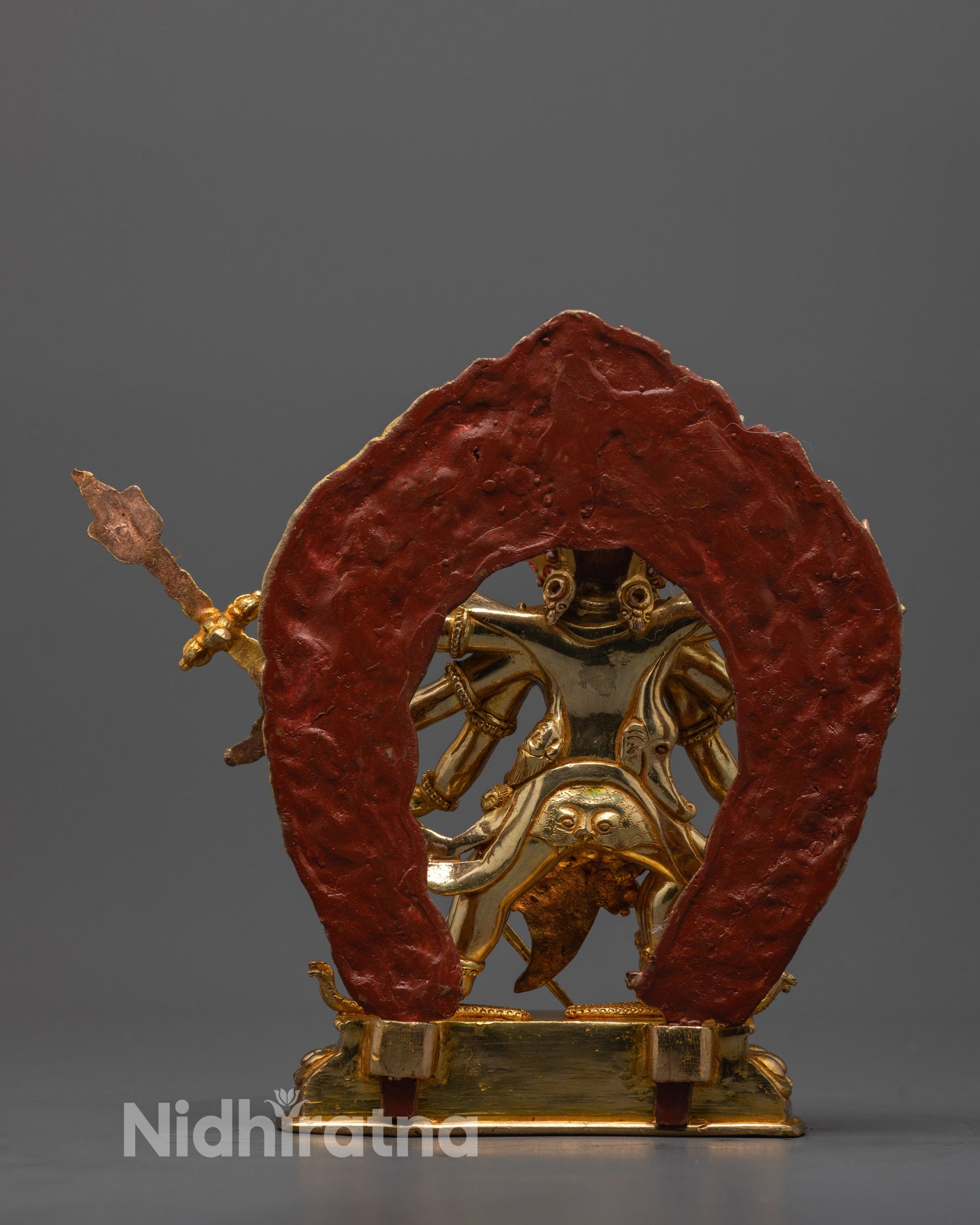 Traditional Dharmapala Statue | Hand-Carved in Nepal