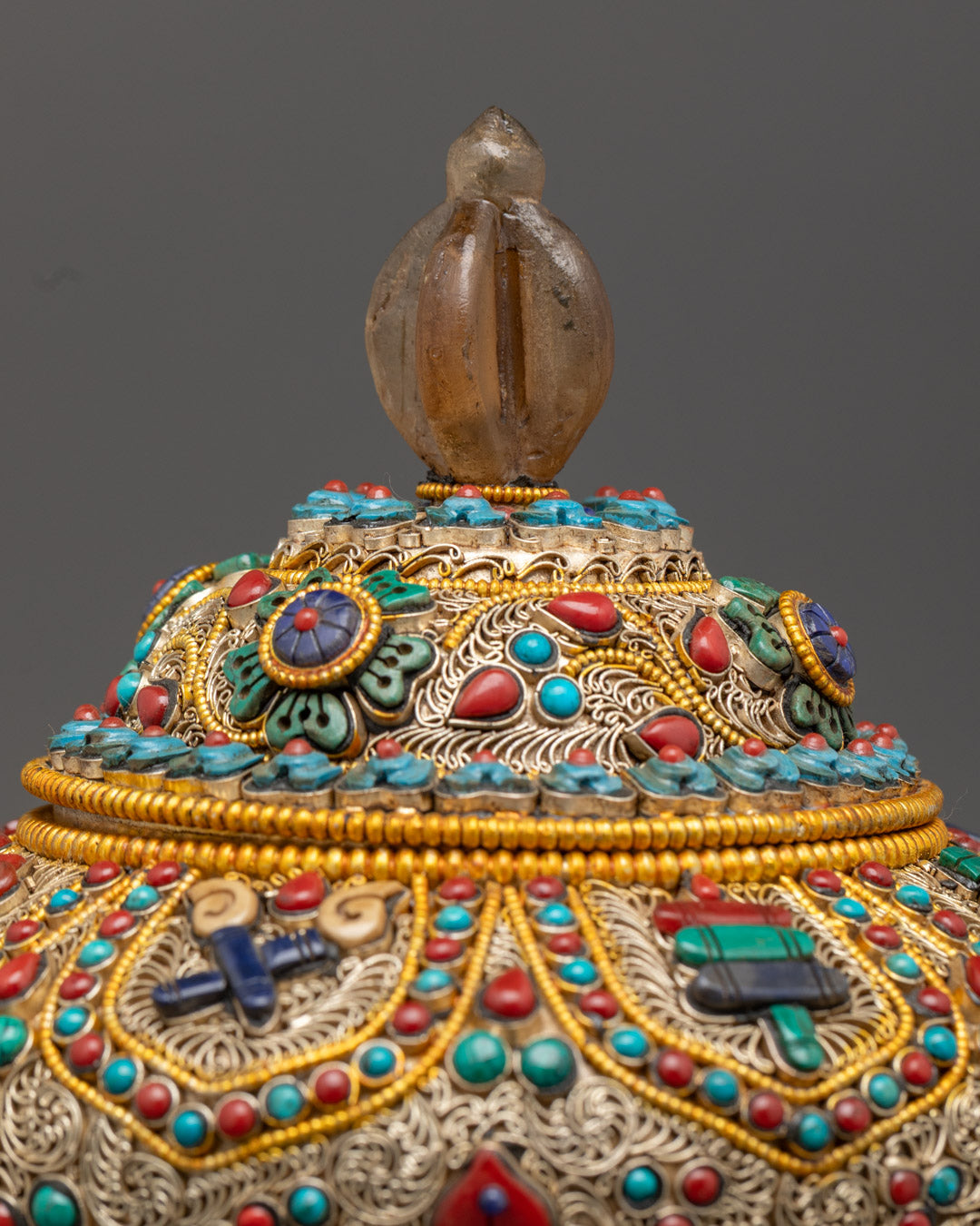 Handcrafted Dhupur Rice Pot | Tibetan Offering Vessel