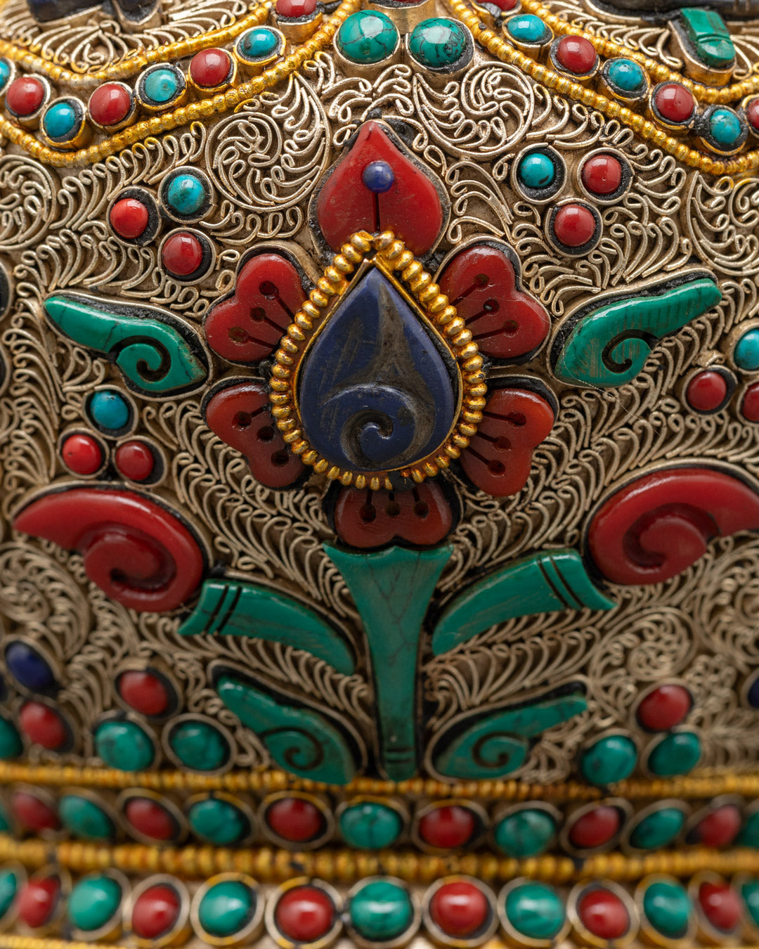 Handcrafted Dhupur Rice Pot | Tibetan Offering Vessel