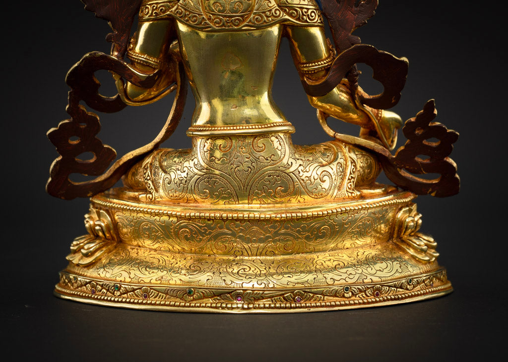Green Tara Statue: Handcrafted Tibetan Buddhist Deity