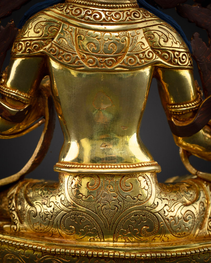 Green Tara Statue: Handcrafted Tibetan Buddhist Deity