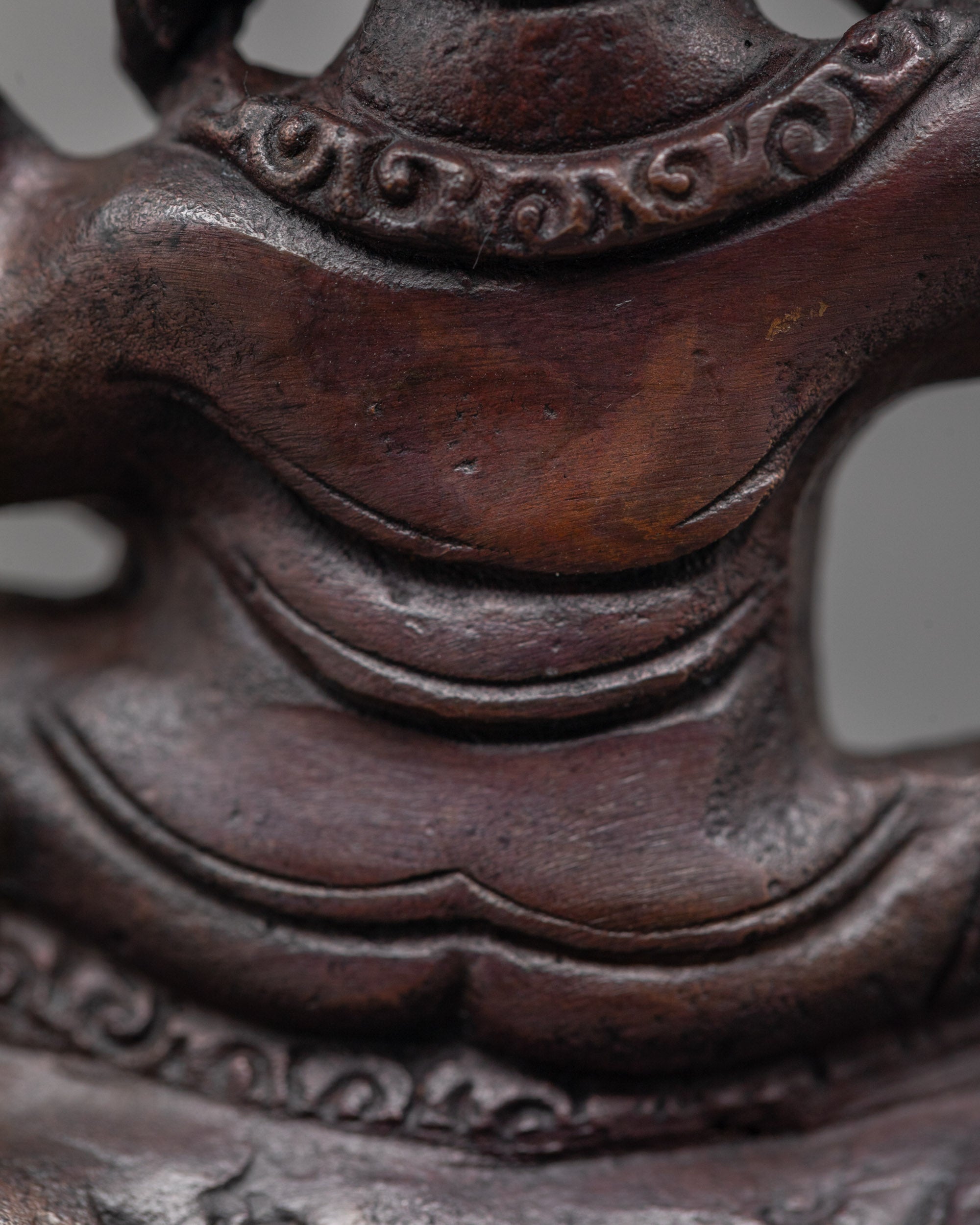 Machine-Made Dorje Lekpa Statue | Oxidized Wrathful Deity