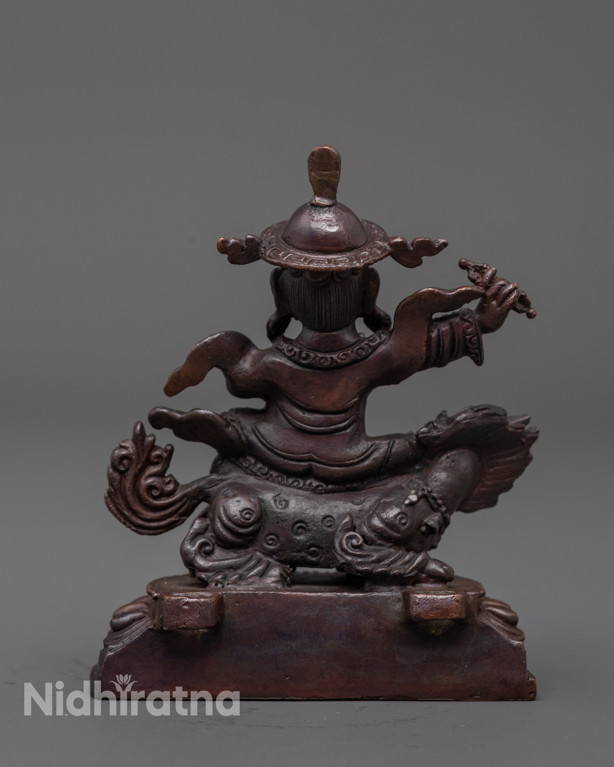 Machine-Made Dorje Lekpa Statue | Oxidized Wrathful Deity
